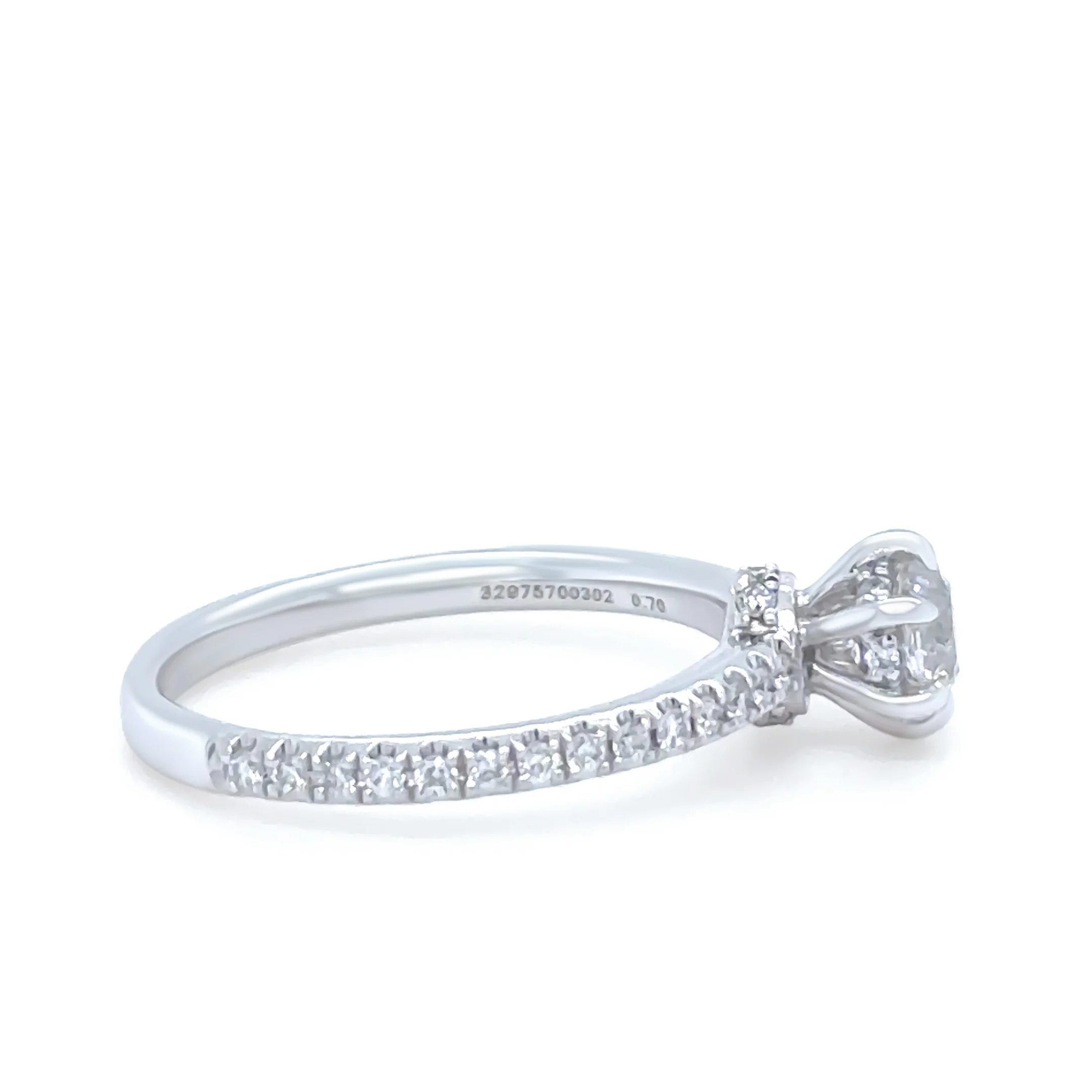 14ct White & Rose Gold Diamond Halo Ring 1.15ct - Image 5