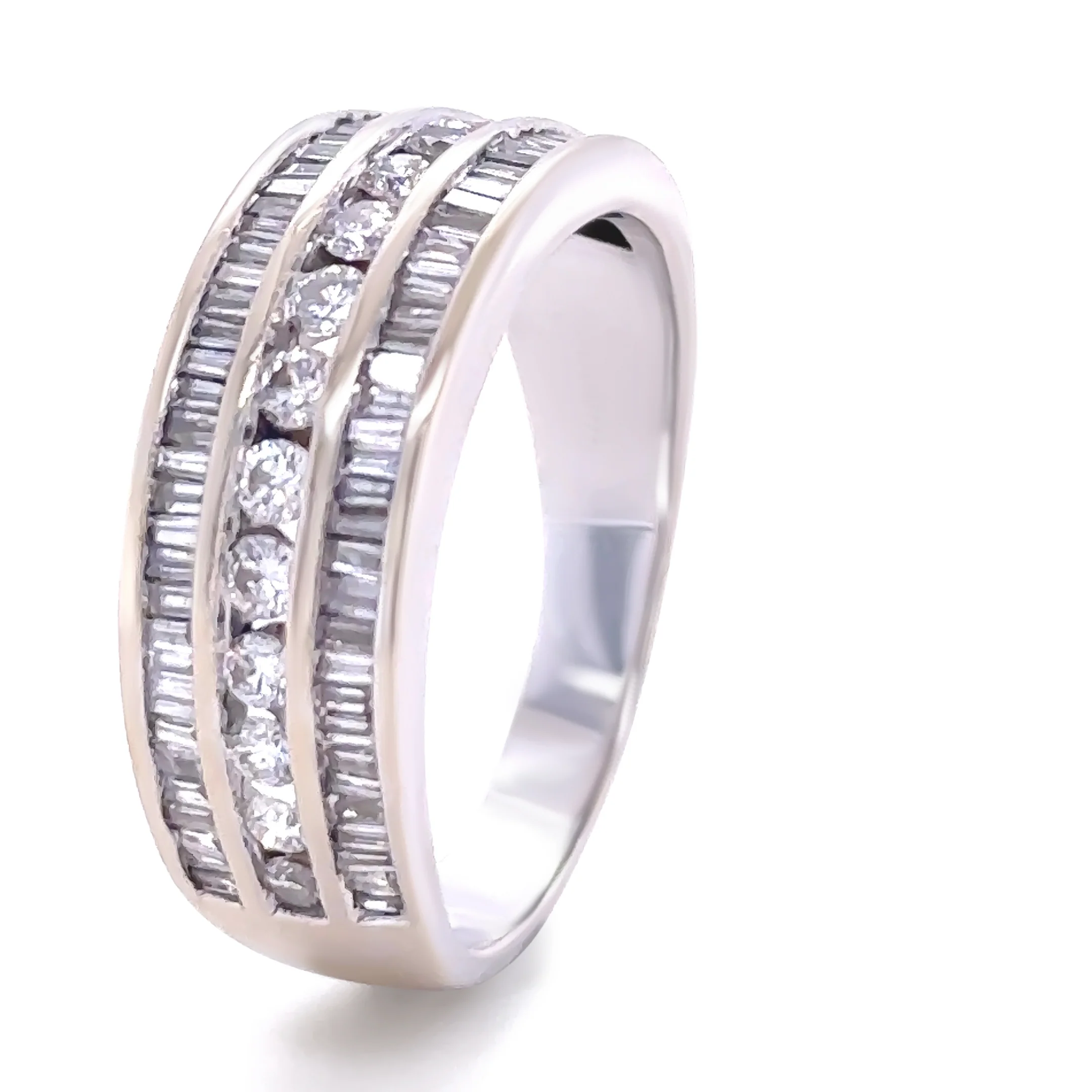 18ct White Gold Diamond Dress Ring 1.02ct 6.39g - Image 2