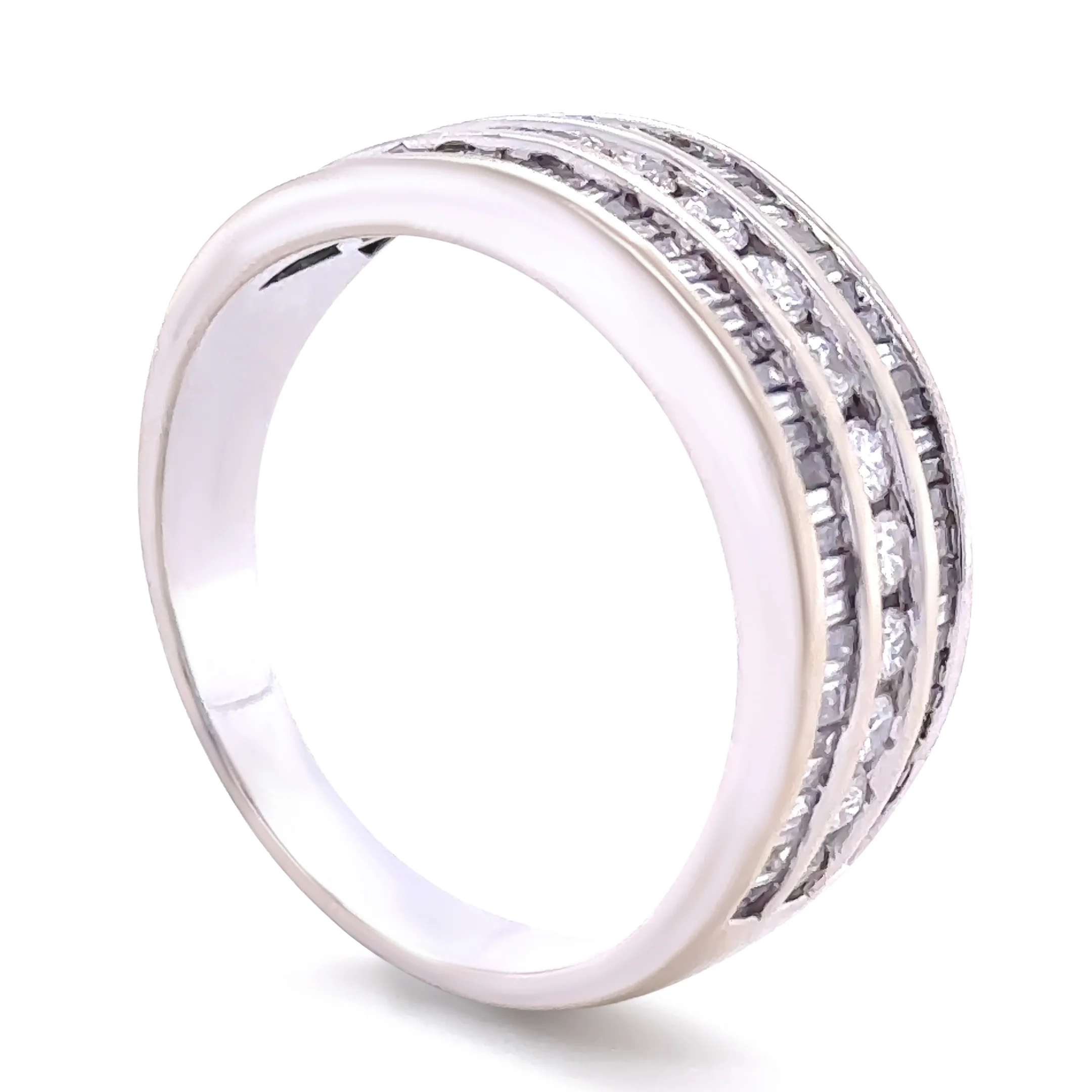 18ct White Gold Diamond Dress Ring 1.02ct 6.39g - Image 3