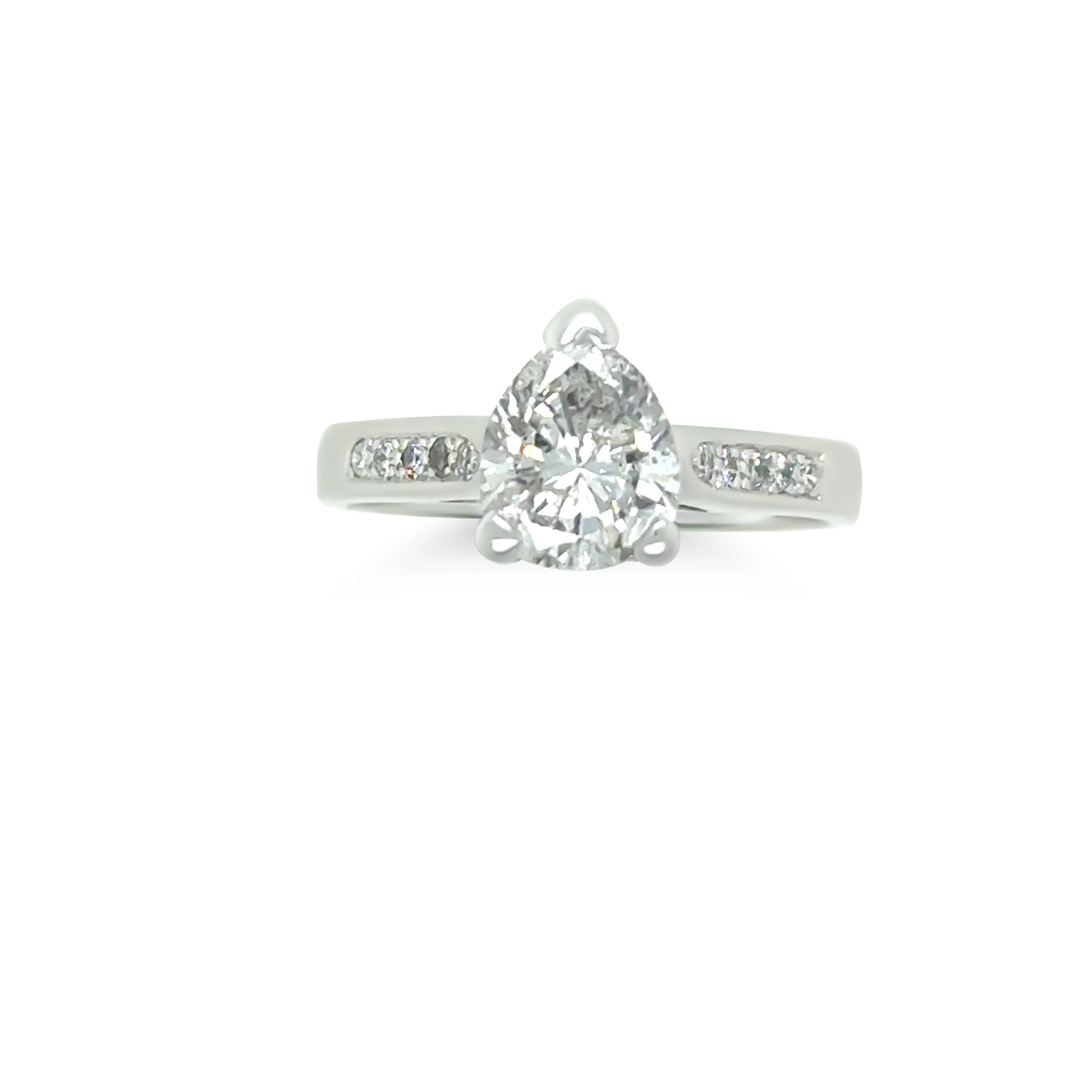 18ct White Gold Diamond Engagement Ring 1.25ct - Image 3