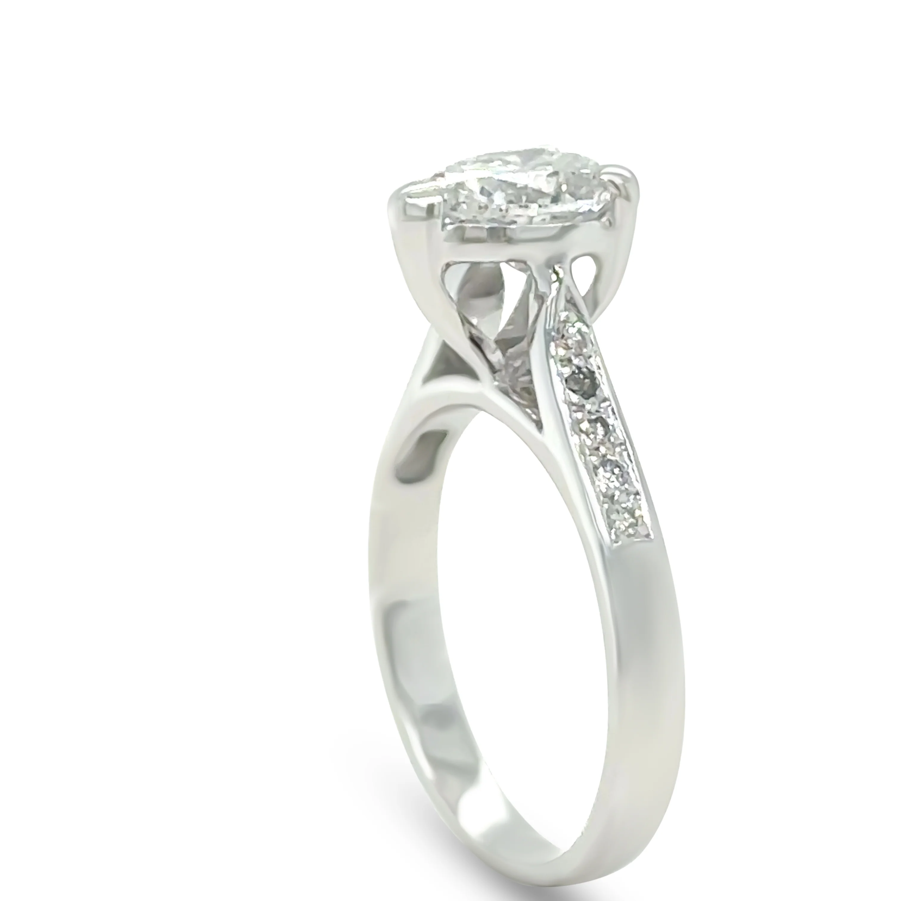 18ct White Gold Diamond Engagement Ring 1.25ct - Image 5
