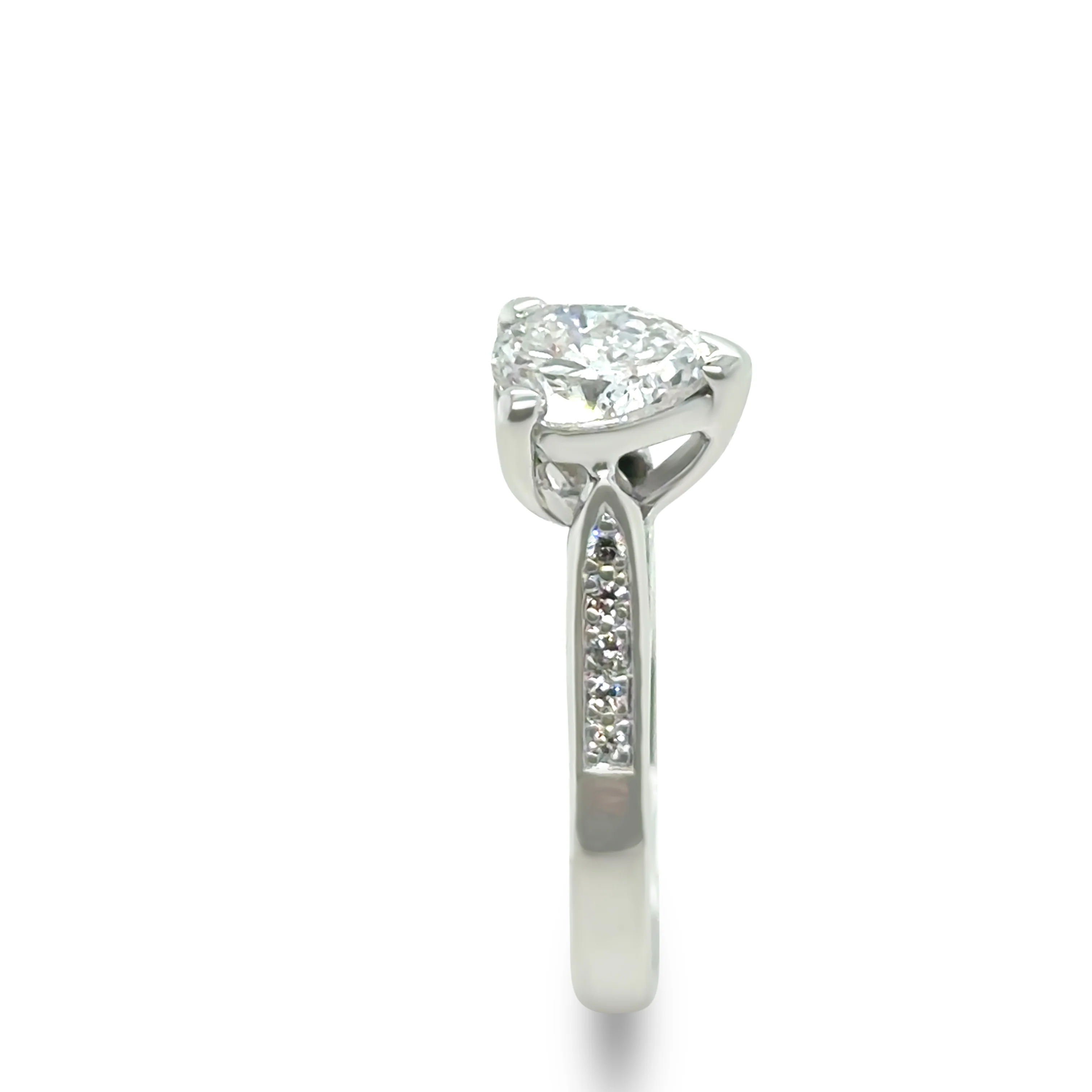 18ct White Gold Diamond Engagement Ring 1.25ct - Image 6