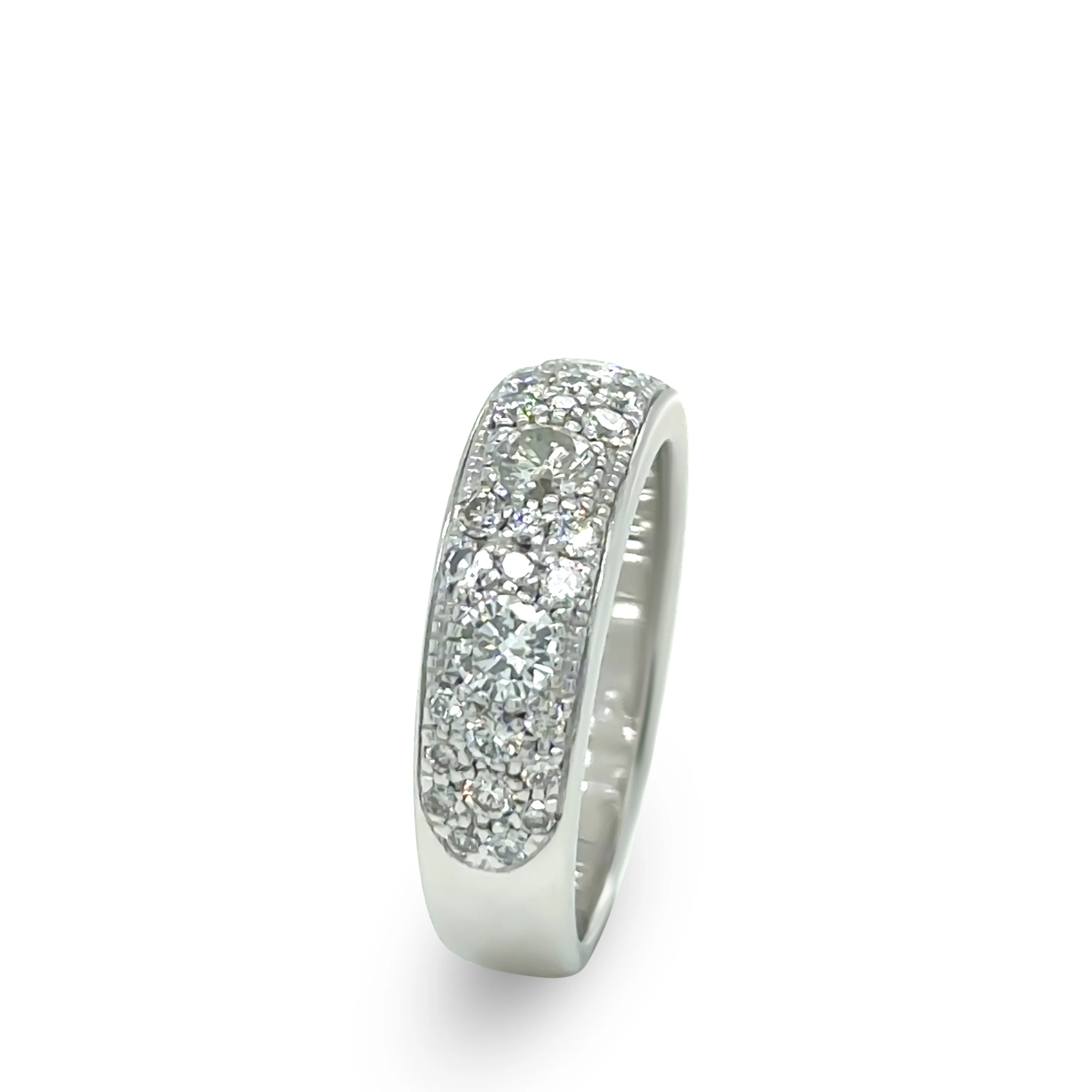 18ct White Gold Diamond Eternity Ring 0.95ct - Image 6