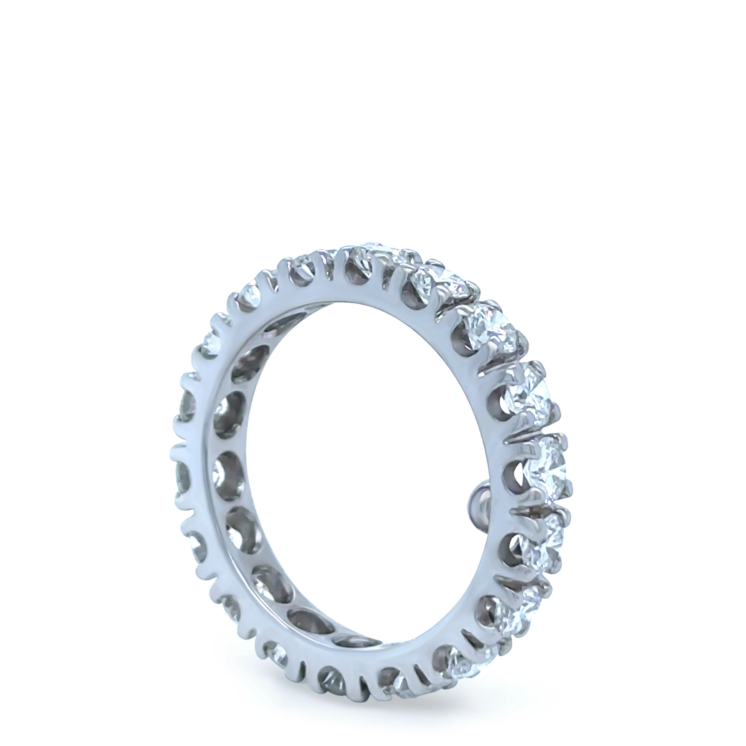 18ct White Gold Diamond Full Eternity Ring 2.70ct 5.12g - Image 2