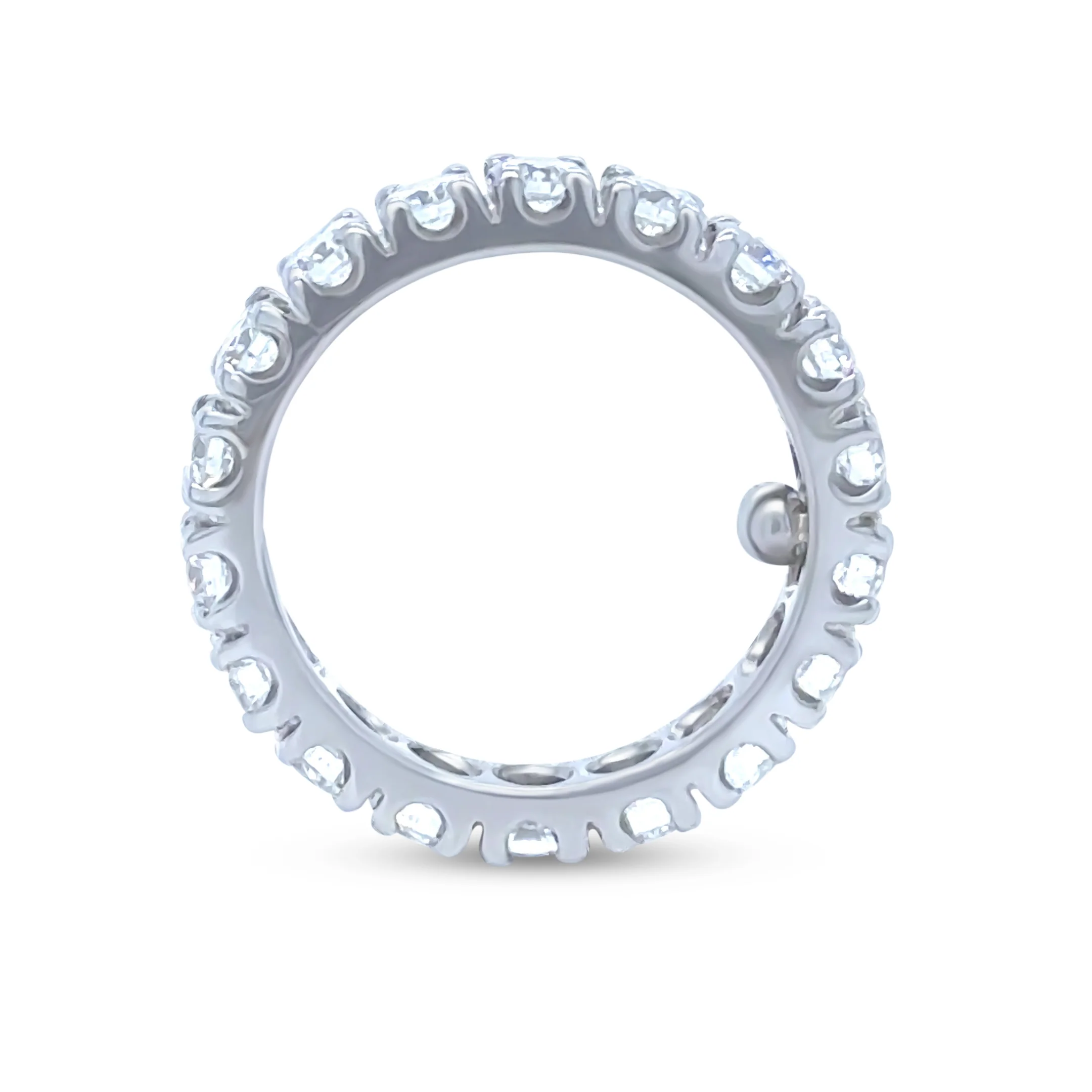 18ct White Gold Diamond Full Eternity Ring 2.70ct 5.12g - Image 5