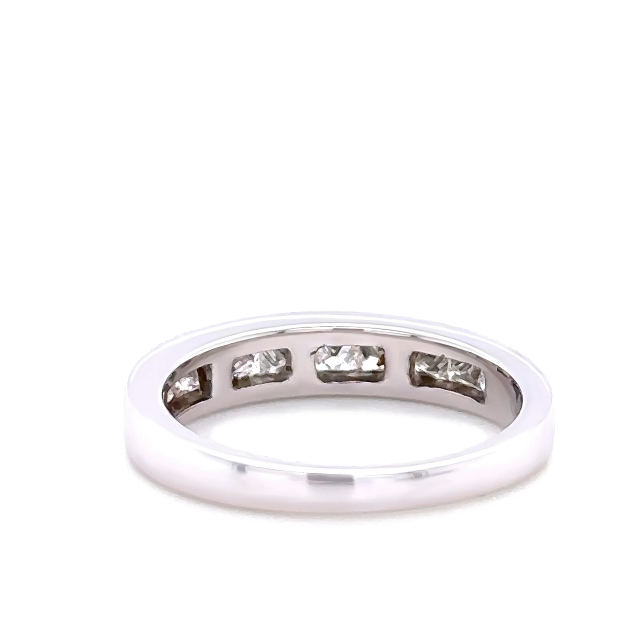 18ct White Gold Diamond Half Eternity Ring 1.00ct 3.8g - Image 3