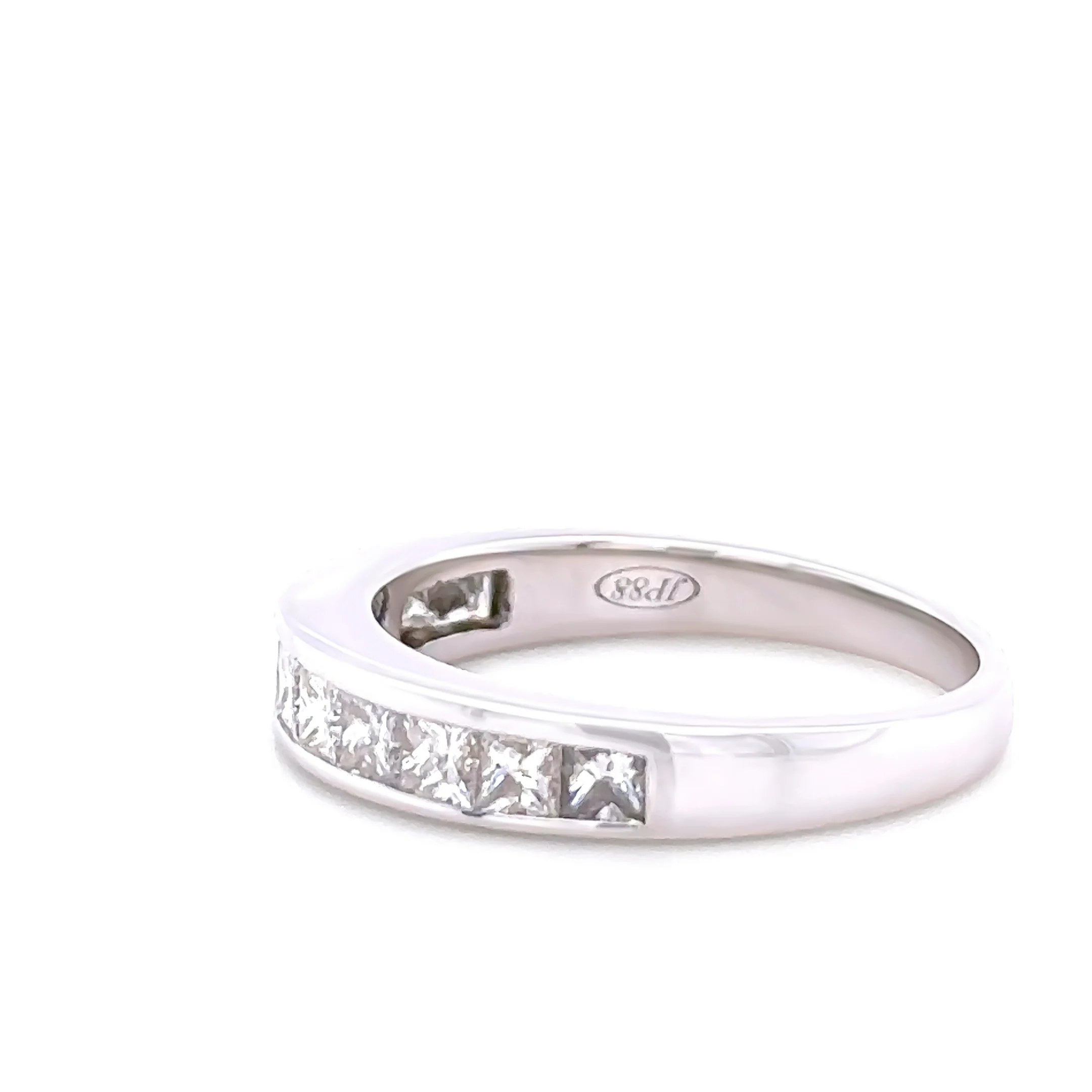 18ct White Gold Diamond Half Eternity Ring 1.00ct 3.8g - Image 4