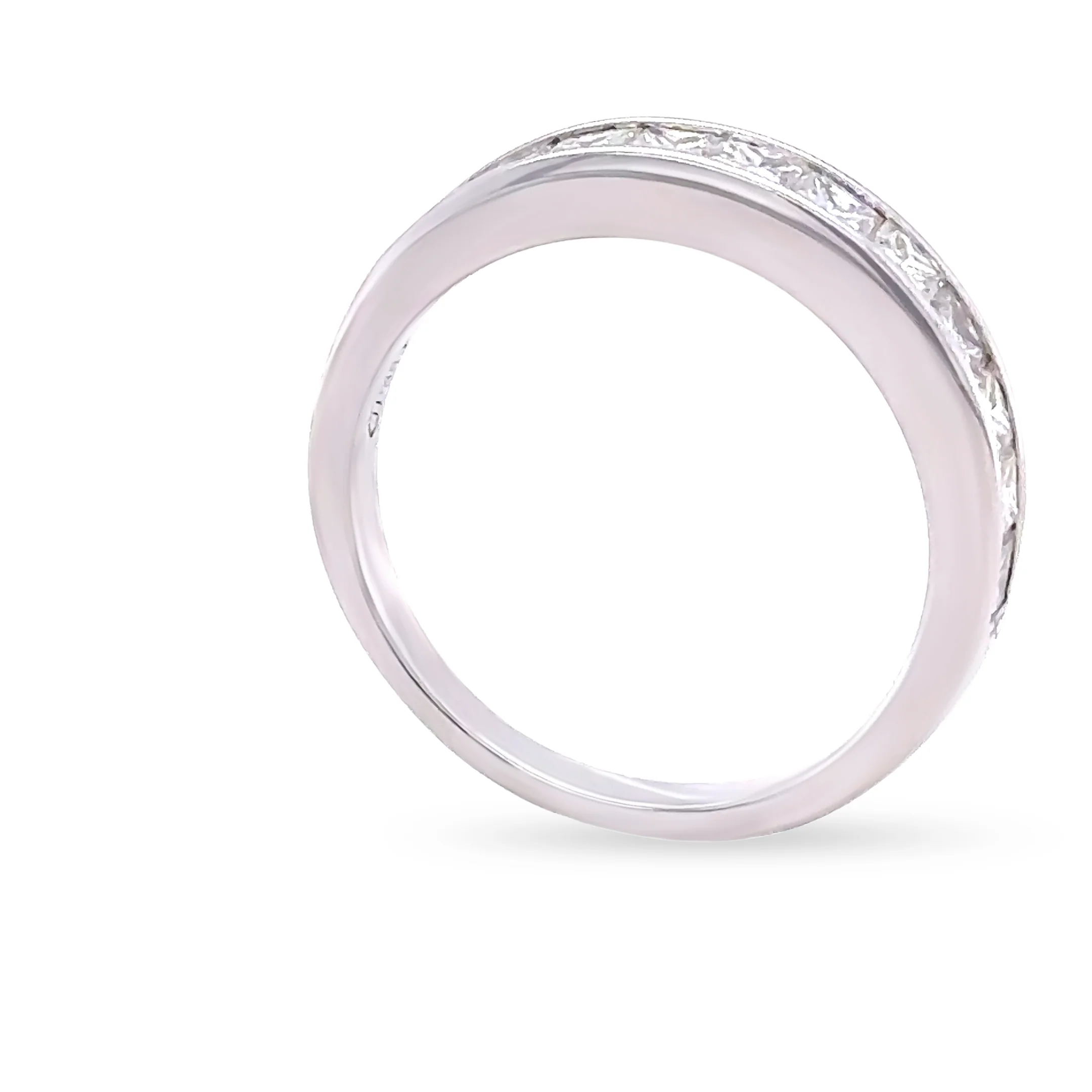 18ct White Gold Diamond Half Eternity Ring 1.00ct 3.8g - Image 5