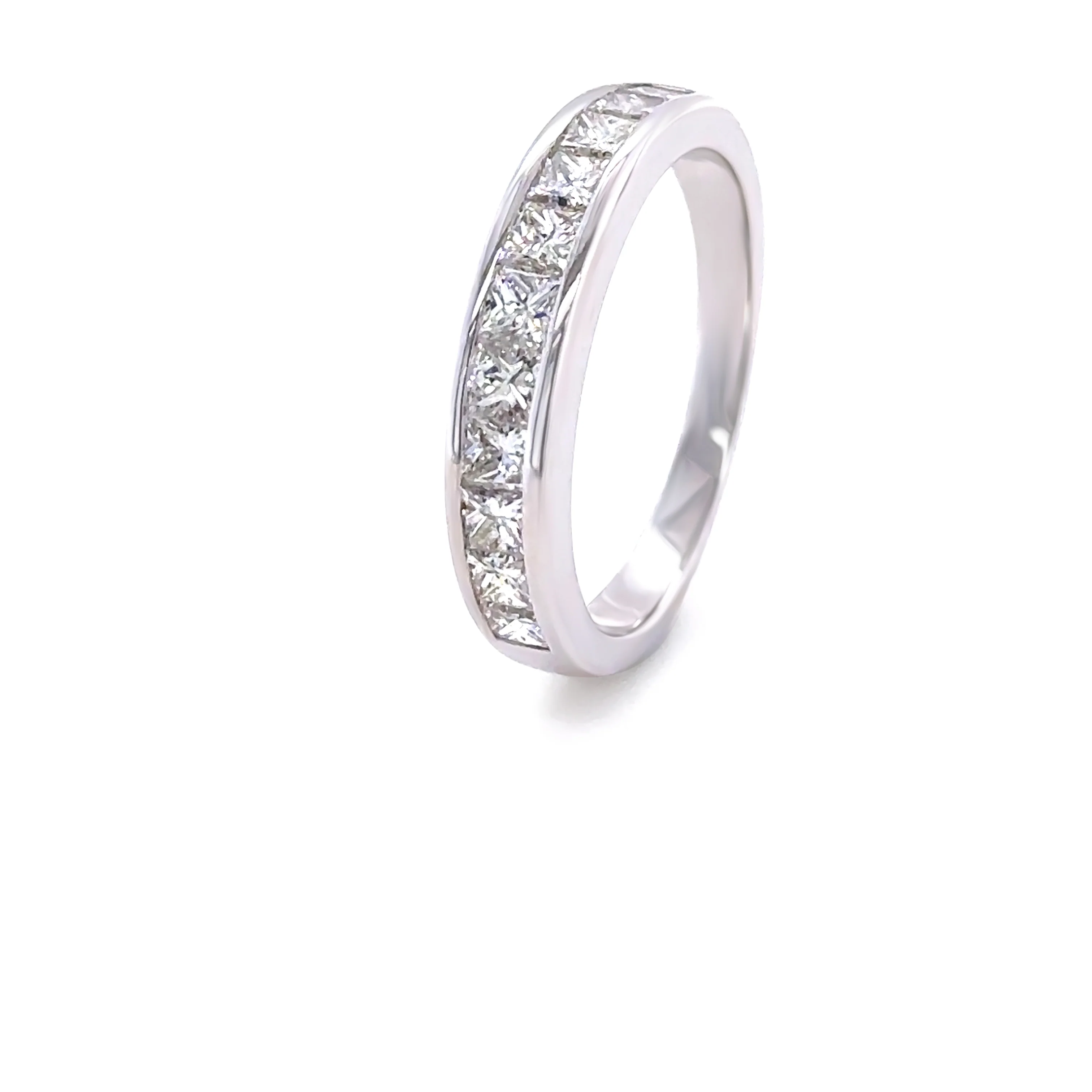 18ct White Gold Diamond Half Eternity Ring 1.00ct 3.8g - Image 6