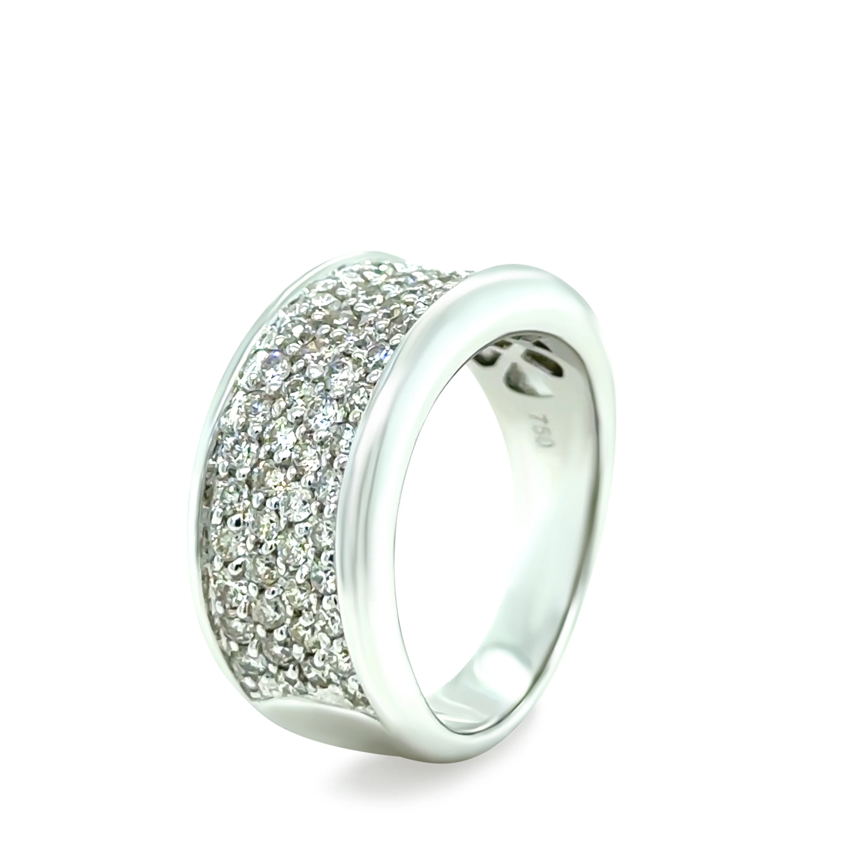 18ct White Gold Diamond Ring 1.00ct 10.4g - Image 5