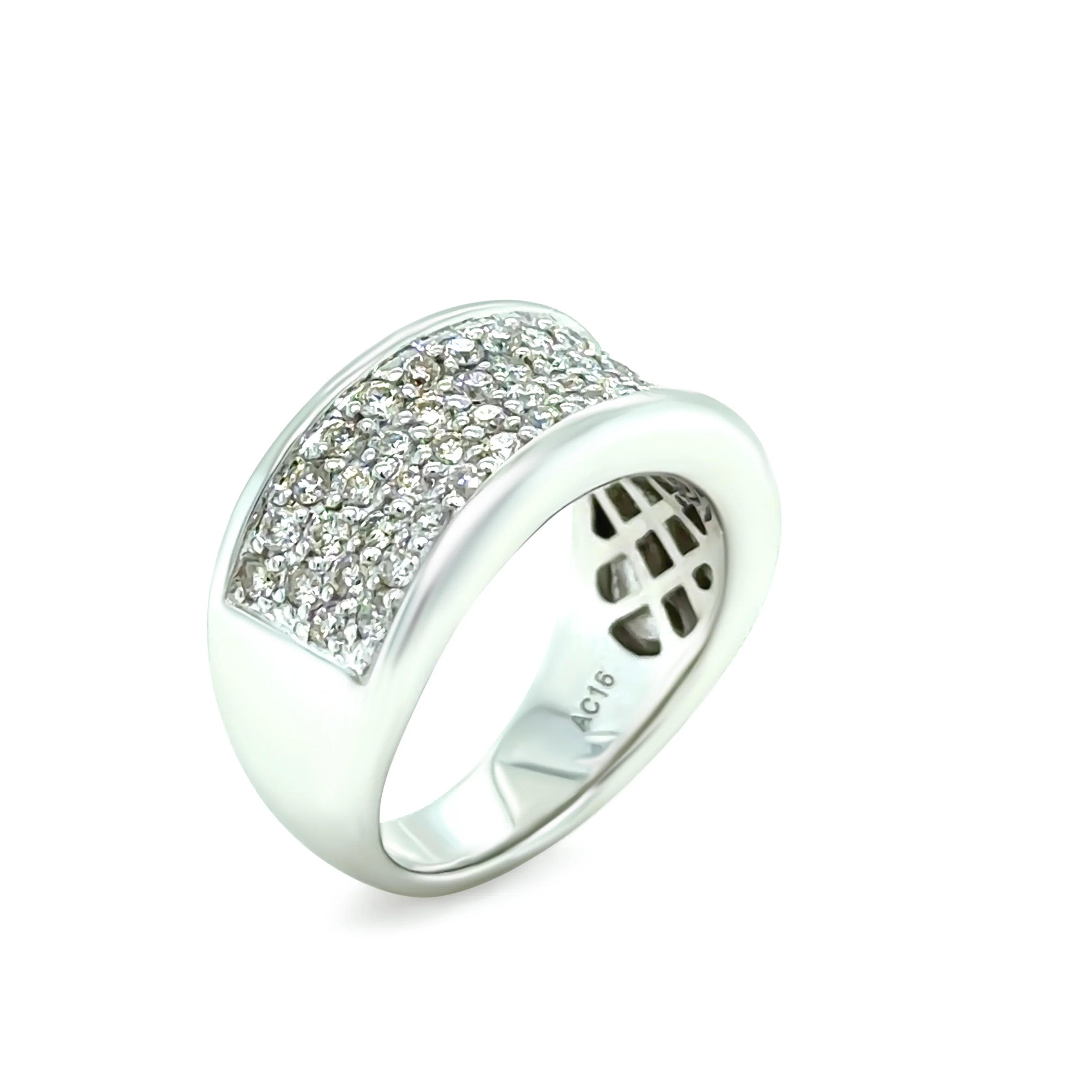 18ct White Gold Diamond Ring 1.00ct 10.4g - Image 6