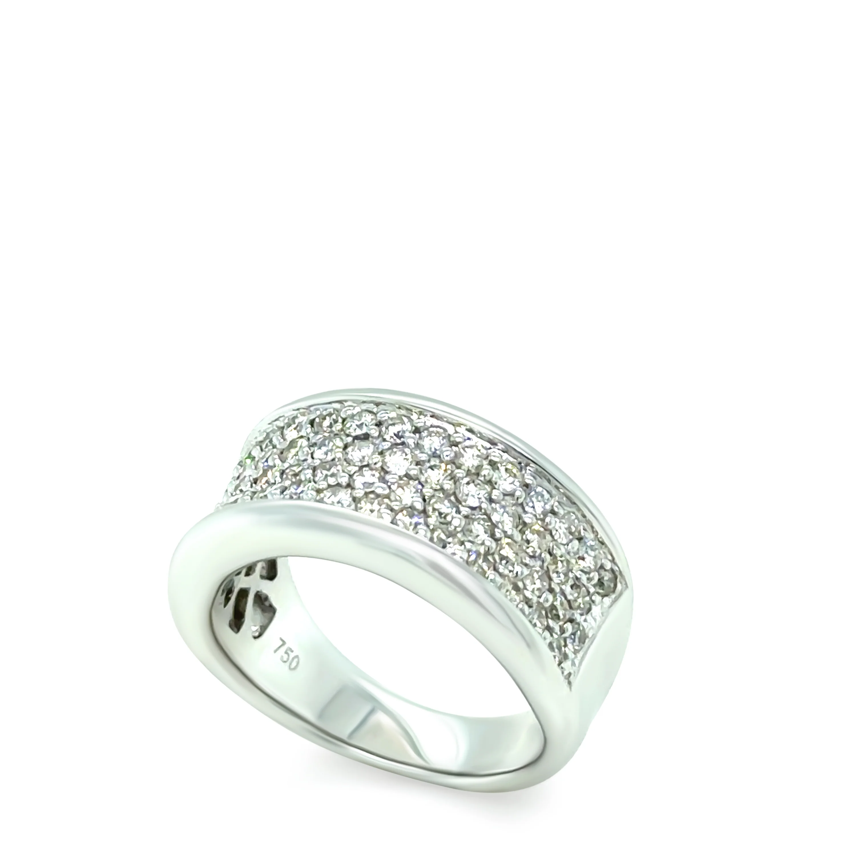 18ct White Gold Diamond Ring 1.00ct 10.4g - Image 7