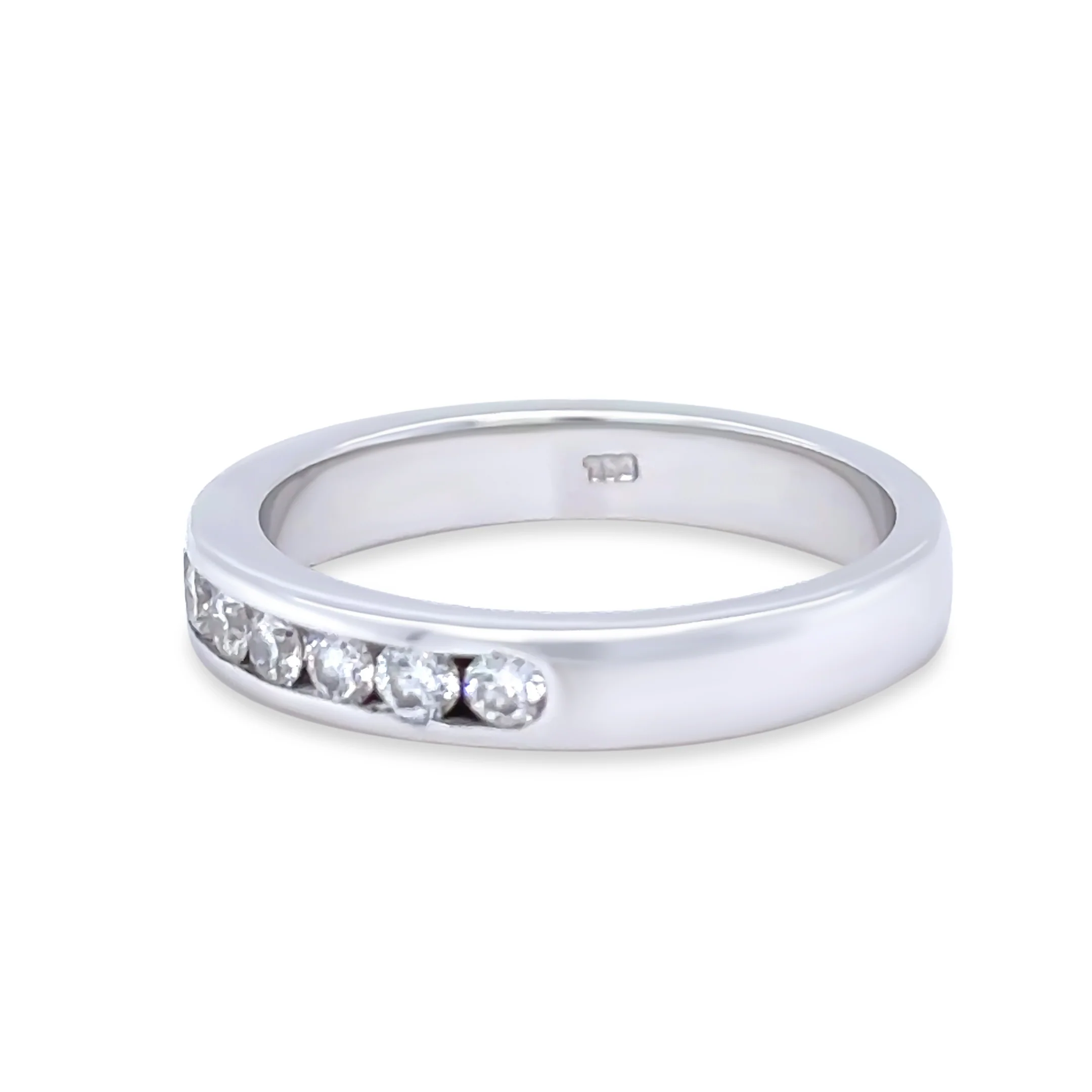 18ct White Gold Diamond Wedding Band 0.60ct - Image 4