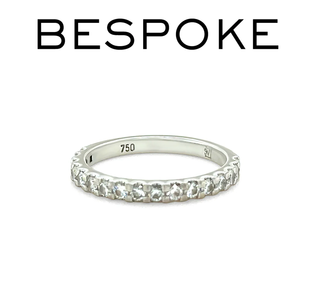 18ct White Gold Diamond Wedding Ring 0.39ct 2.27g