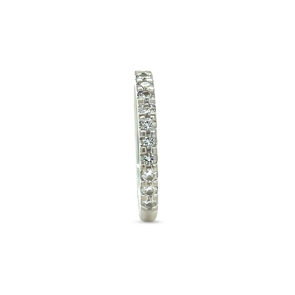18ct White Gold Diamond Wedding Ring 0.39ct 2.27g - Image 4