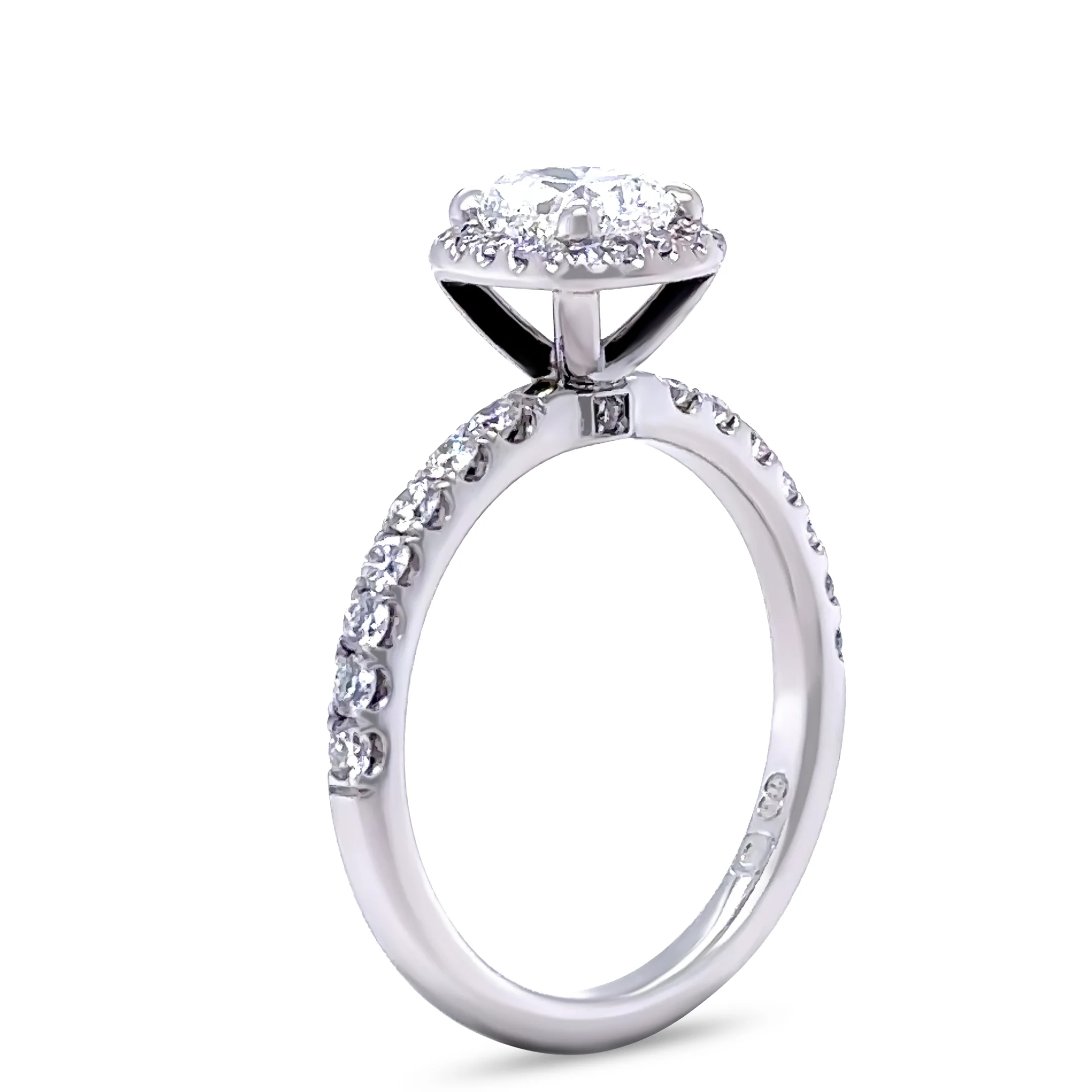 GIA 18ct White Gold Cushion Cut Diamond Engagement Ring 1.52ct - Image 11