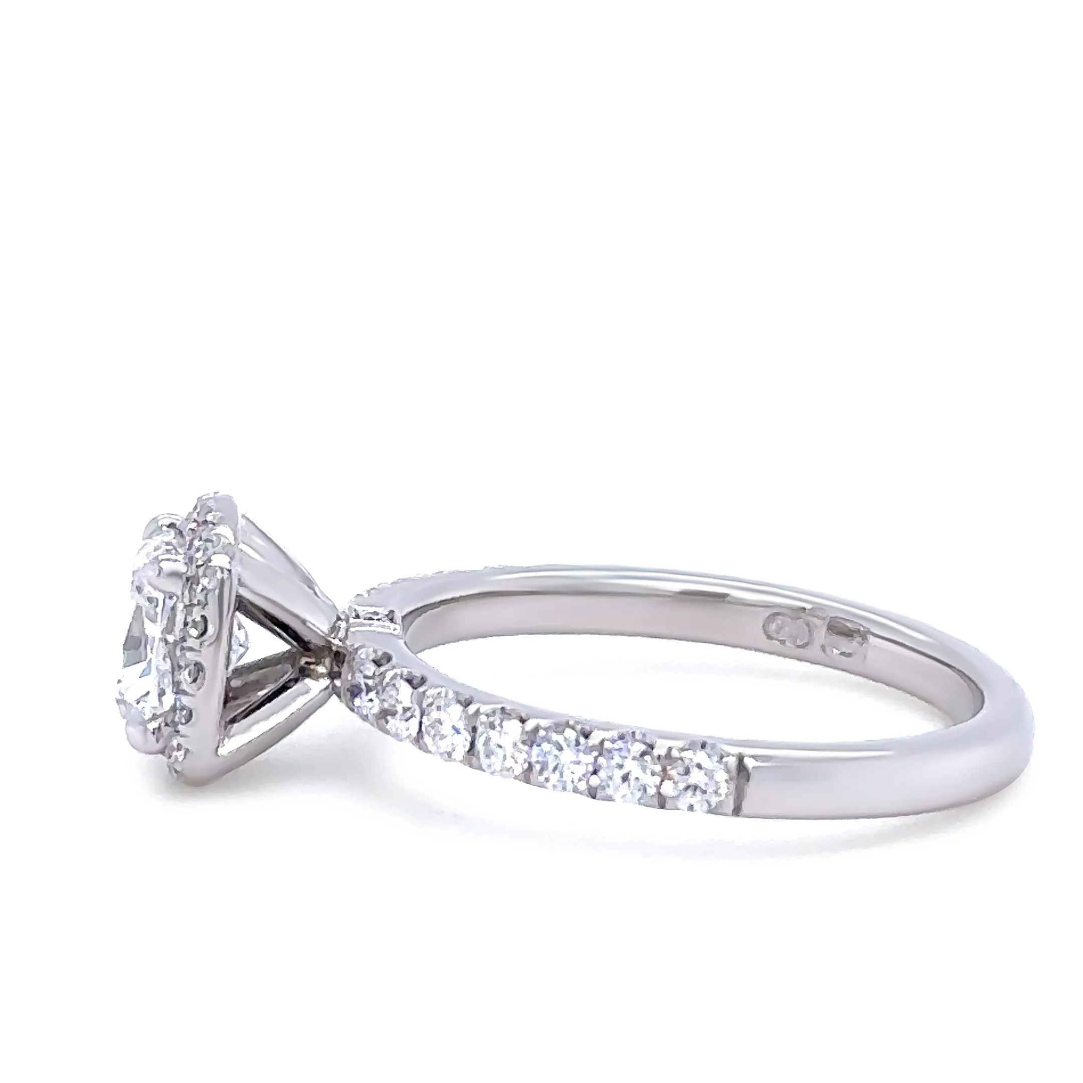 GIA 18ct White Gold Cushion Cut Diamond Engagement Ring 1.52ct - Image 7