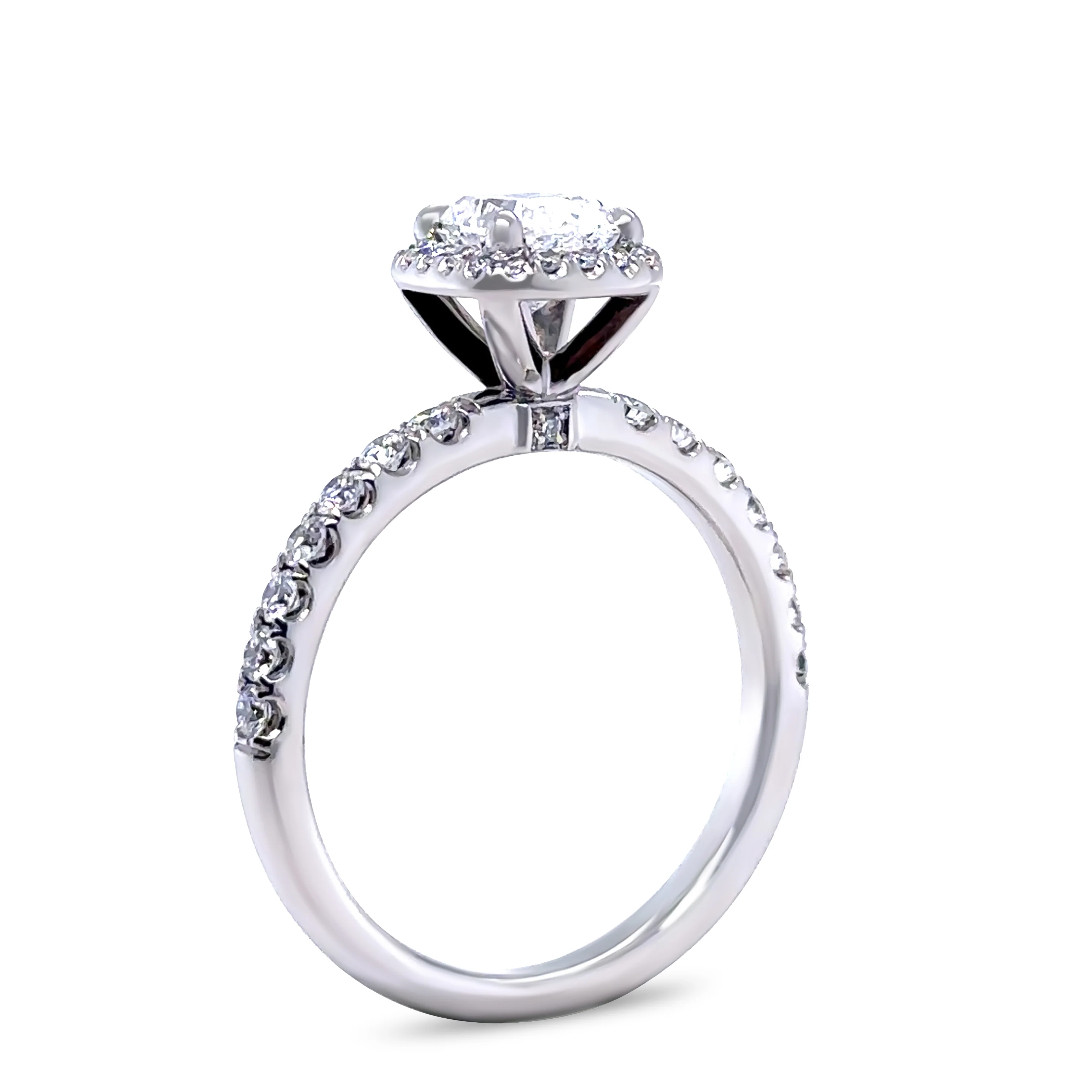 GIA 18ct White Gold Cushion Cut Diamond Engagement Ring 1.52ct - Image 8