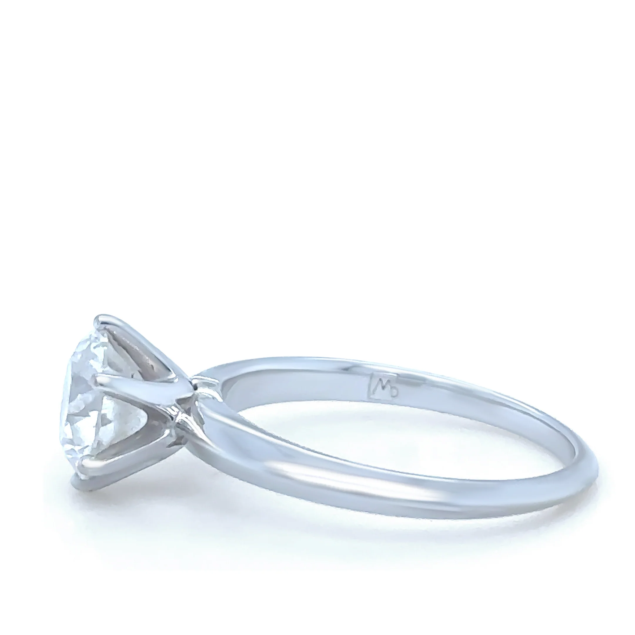 GIA 18ct White Gold Round Brilliant Cut Diamond Engagement Ring 1.50ct - Image 5