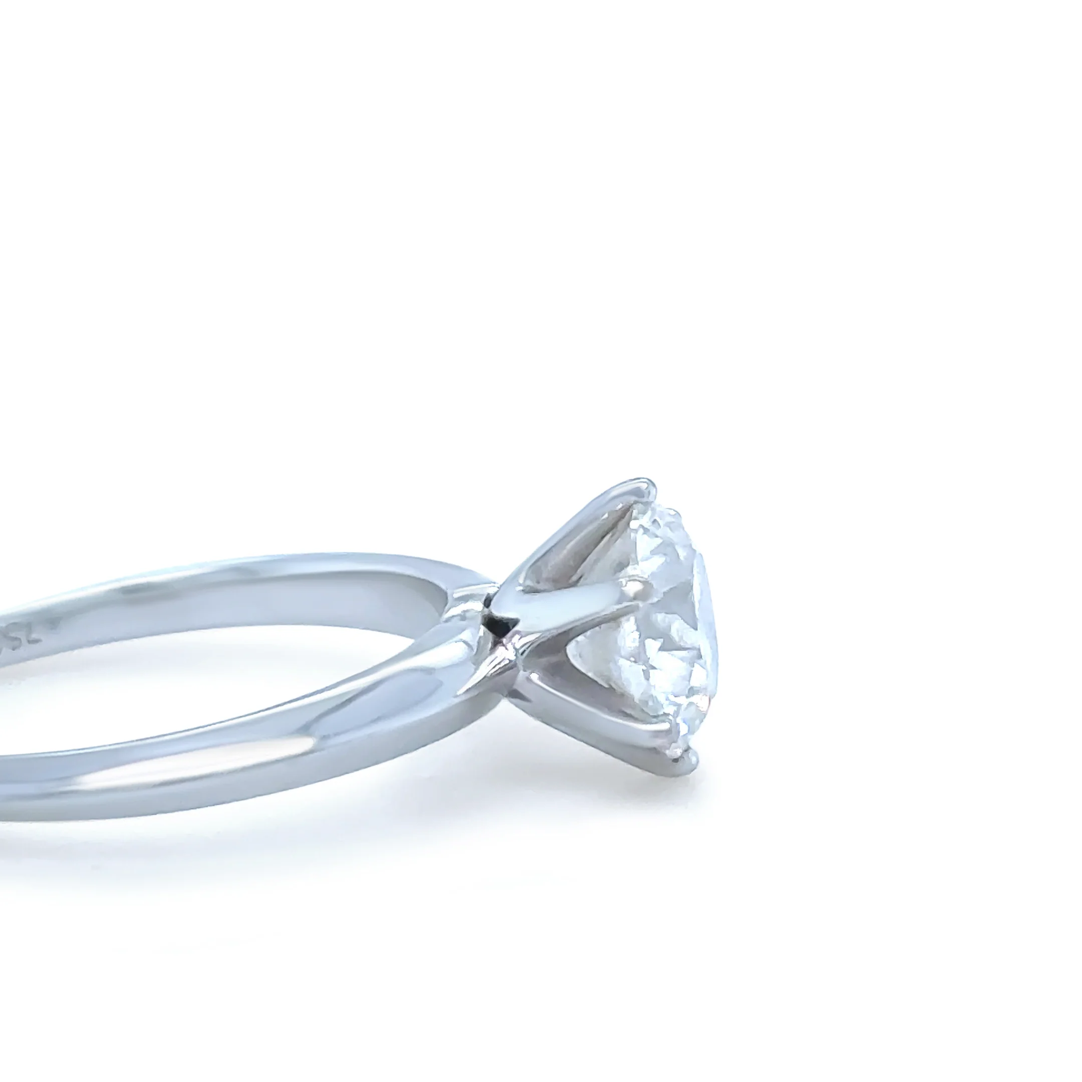 GIA 18ct White Gold Round Brilliant Cut Diamond Engagement Ring 1.50ct - Image 6