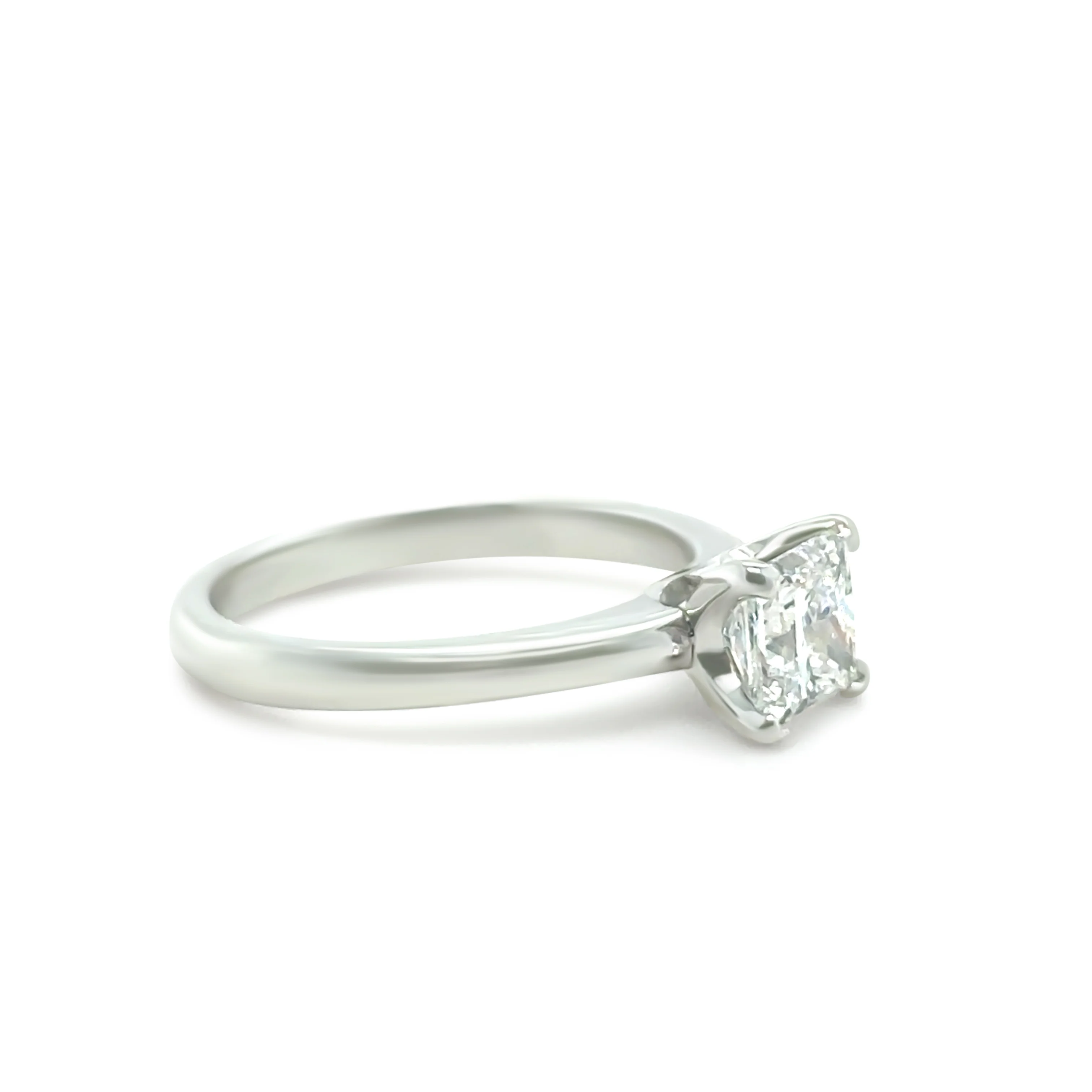 GIA 18ct White Gold Princess-Cut Diamond Engagement Ring 1.20ct - Image 4
