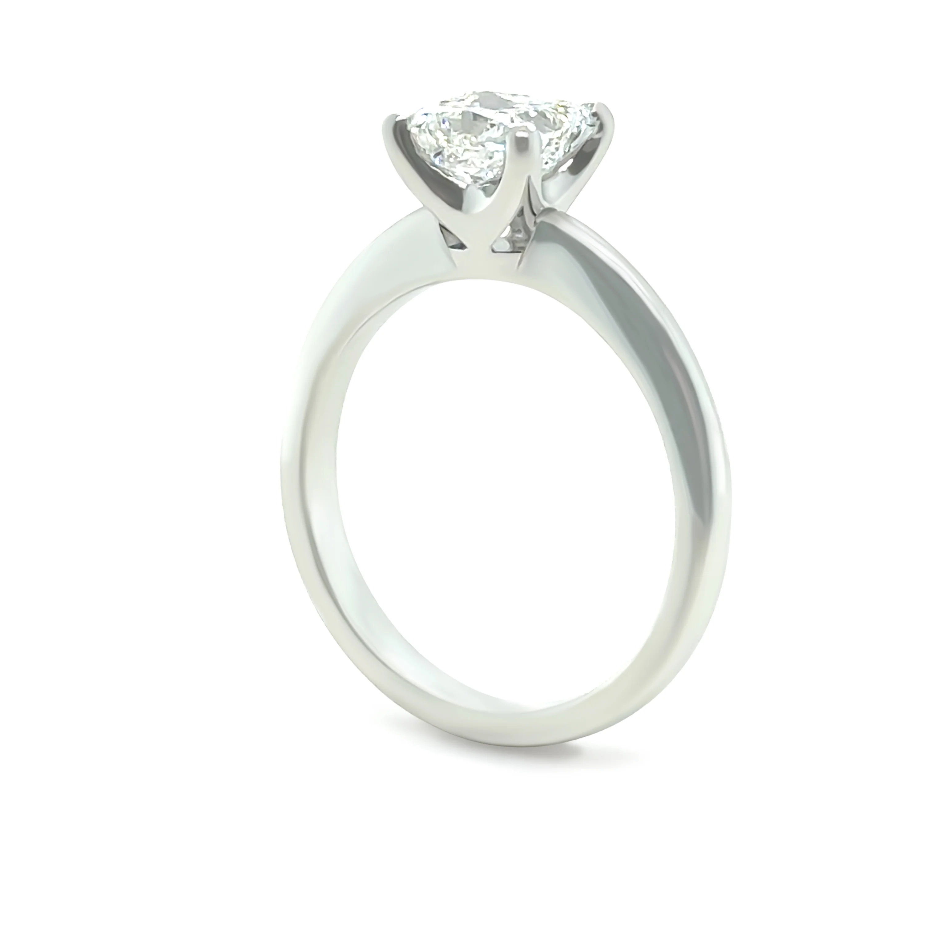 GIA 18ct White Gold Princess-Cut Diamond Engagement Ring 1.20ct - Image 6