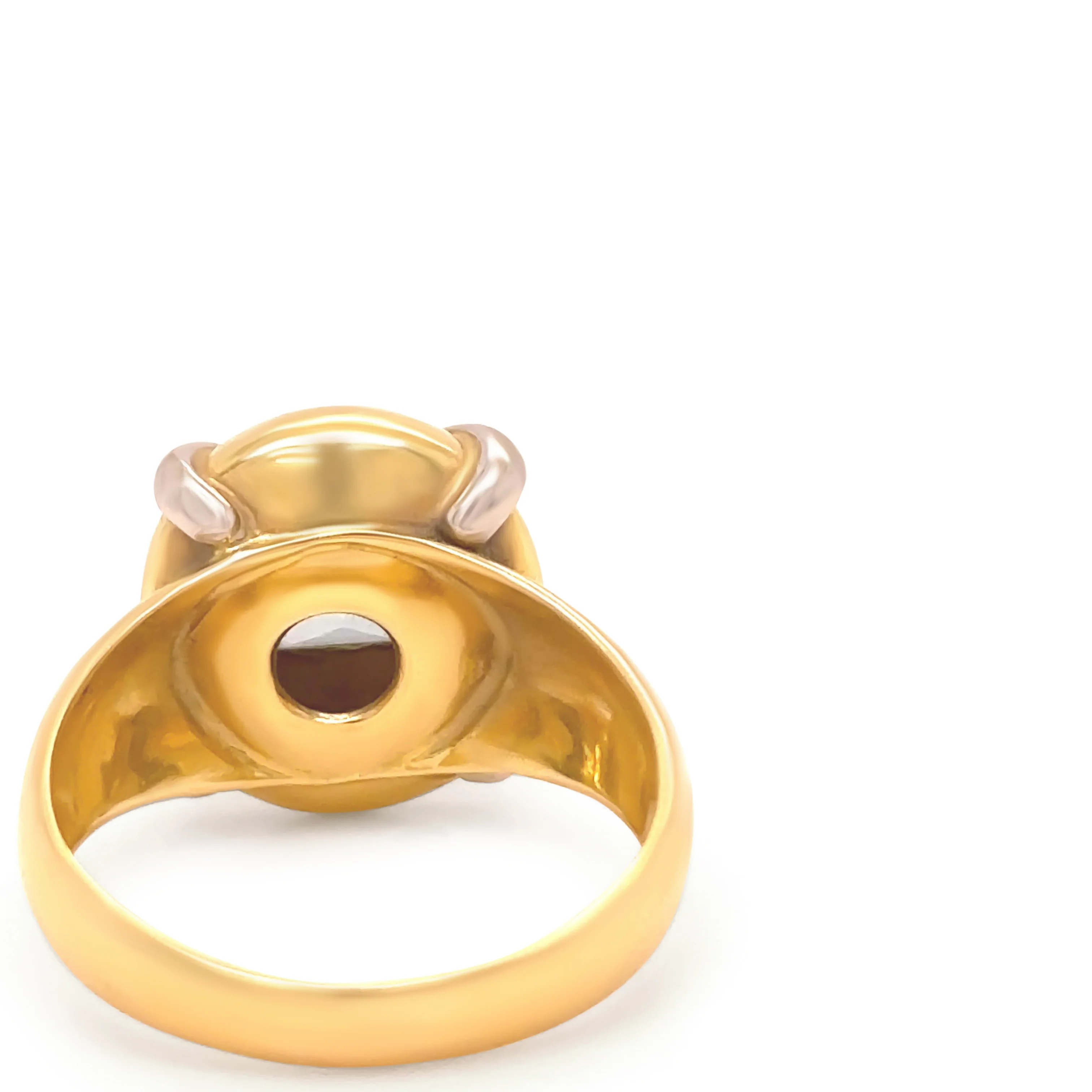 18ct Yellow and White Gold Aquamarine Retro Dress Ring 2.00ct - Image 6