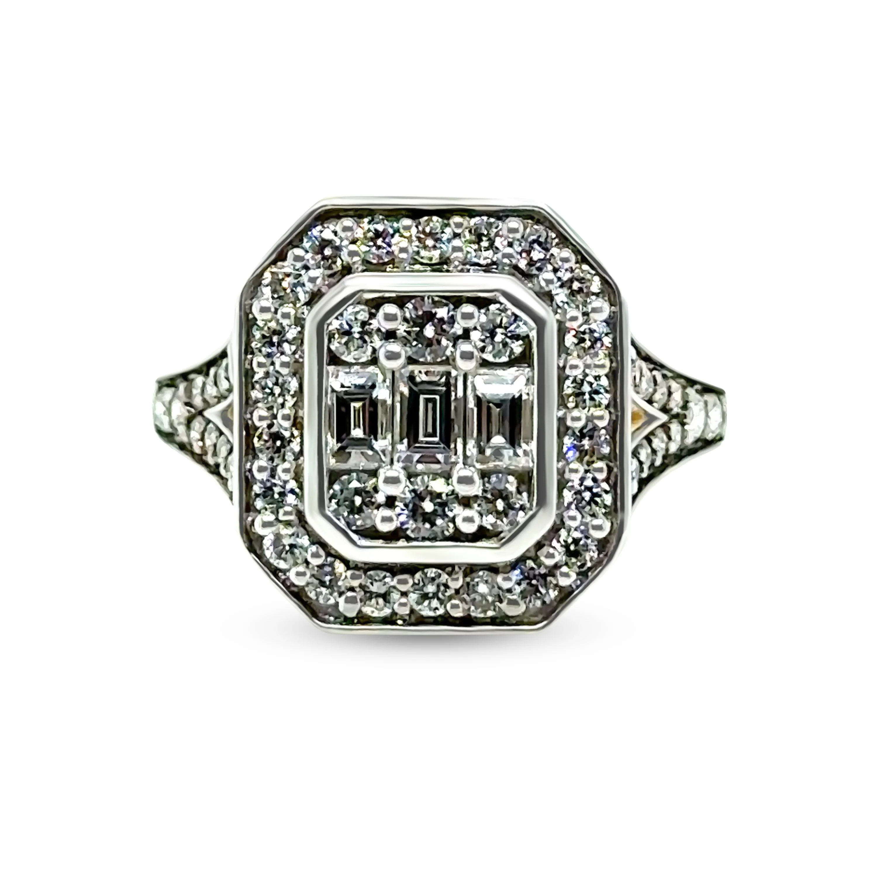 18ct Yellow and White Gold Diamond Ring 1.00ct 4.9g - Image 2