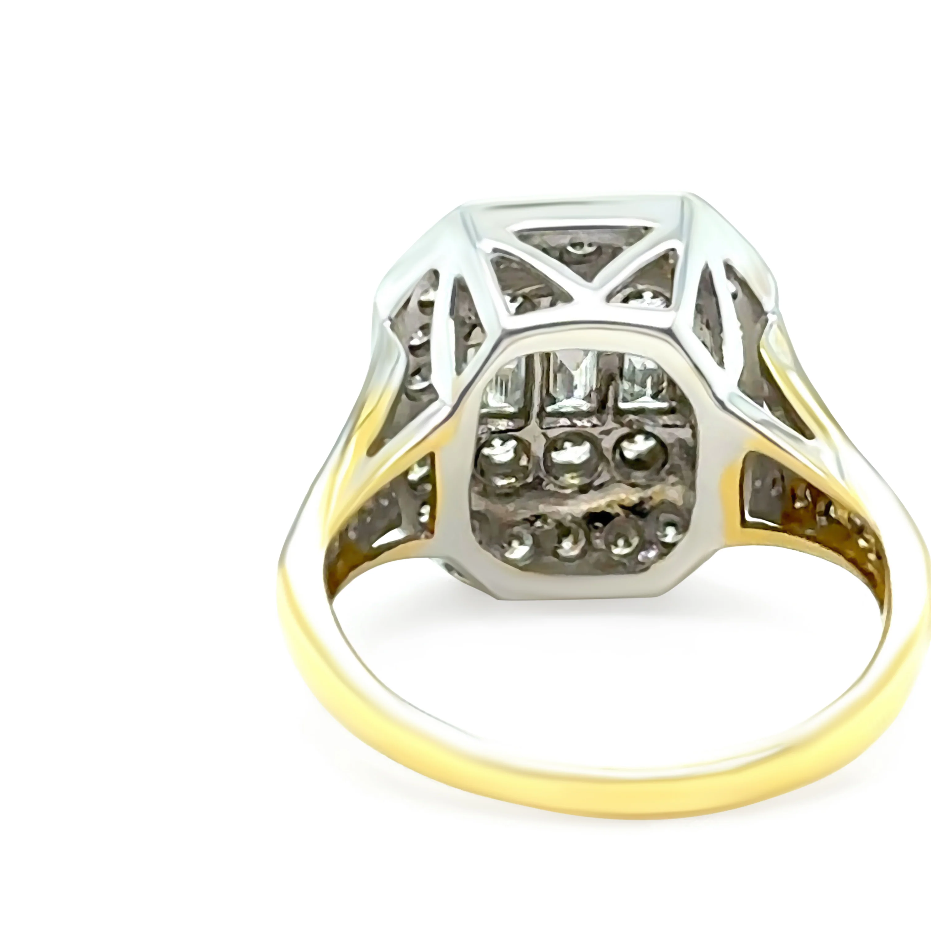 18ct Yellow and White Gold Diamond Ring 1.00ct 4.9g - Image 6