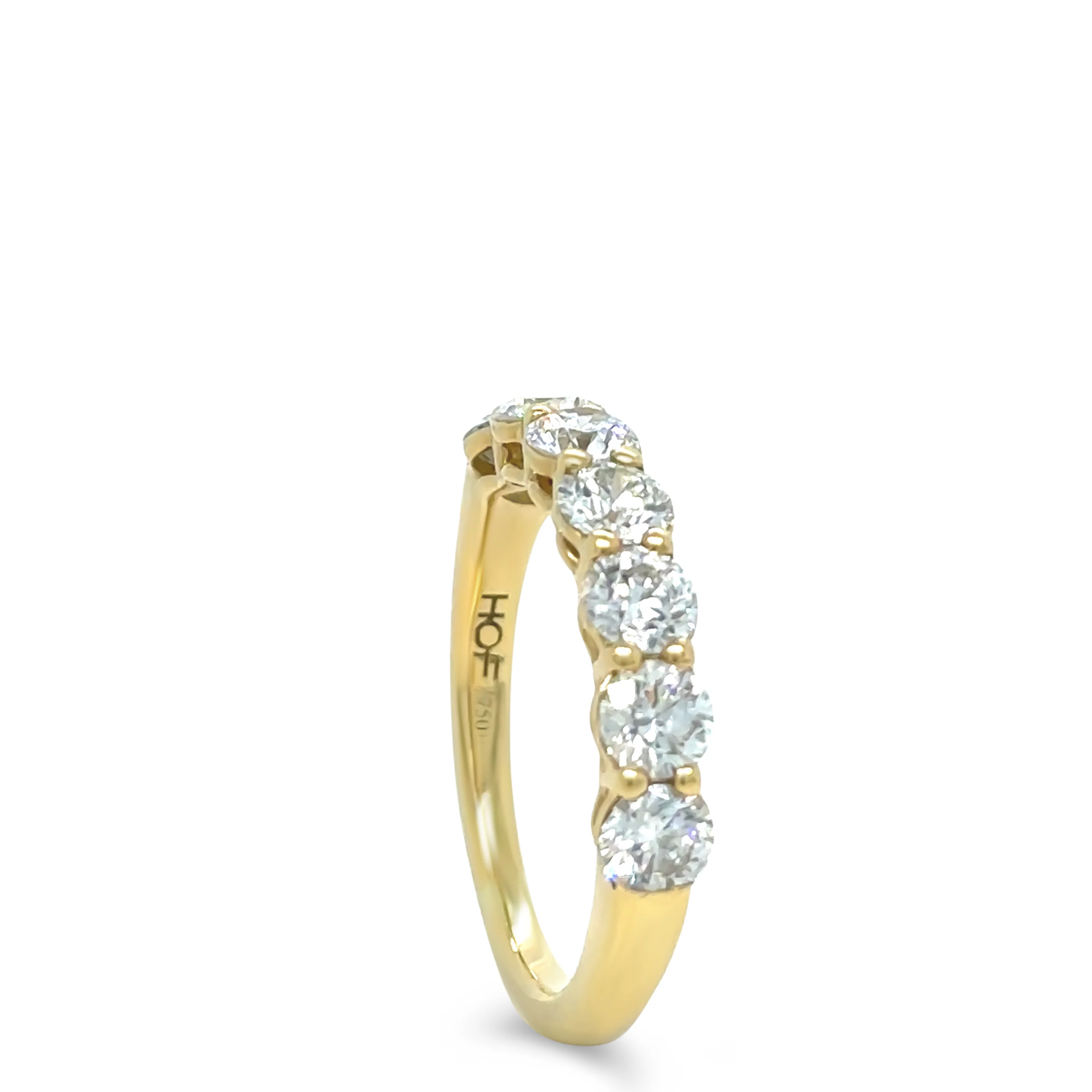 18ct Yellow Gold Diamond Wedding Ring 1.26ct - Image 5