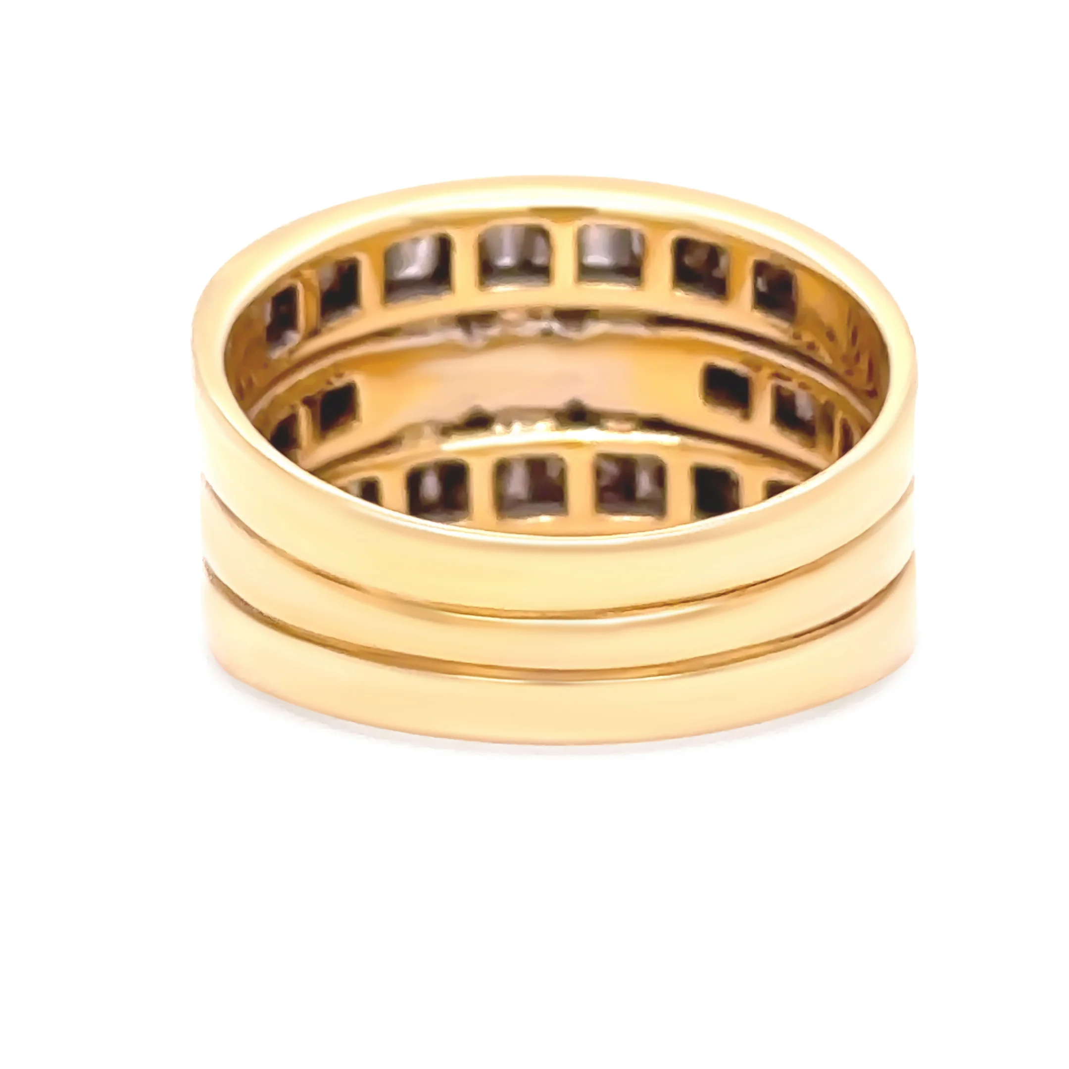 18ct Yellow Gold Princess Cut Diamond Bridal Set 2.77ct 11.36g - Image 4