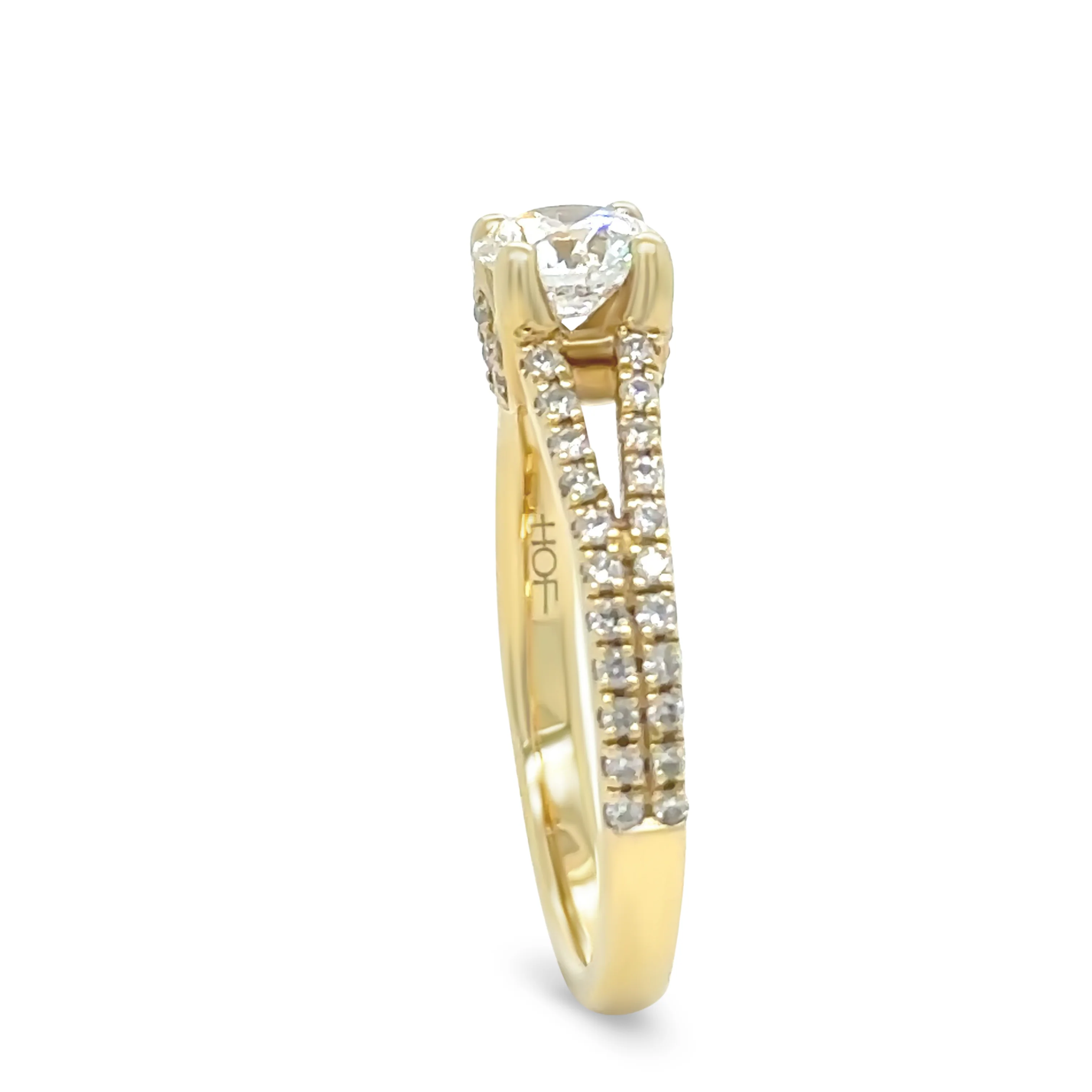 18ct Yellow Gold Round Brilliant Cut Diamond Ring 0.87ct - Image 7
