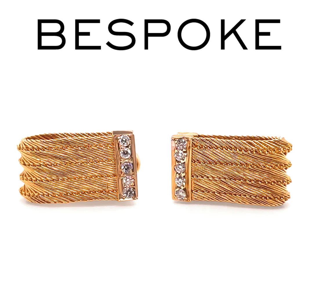 22ct Yellow Gold Turkish Diamond Earrings