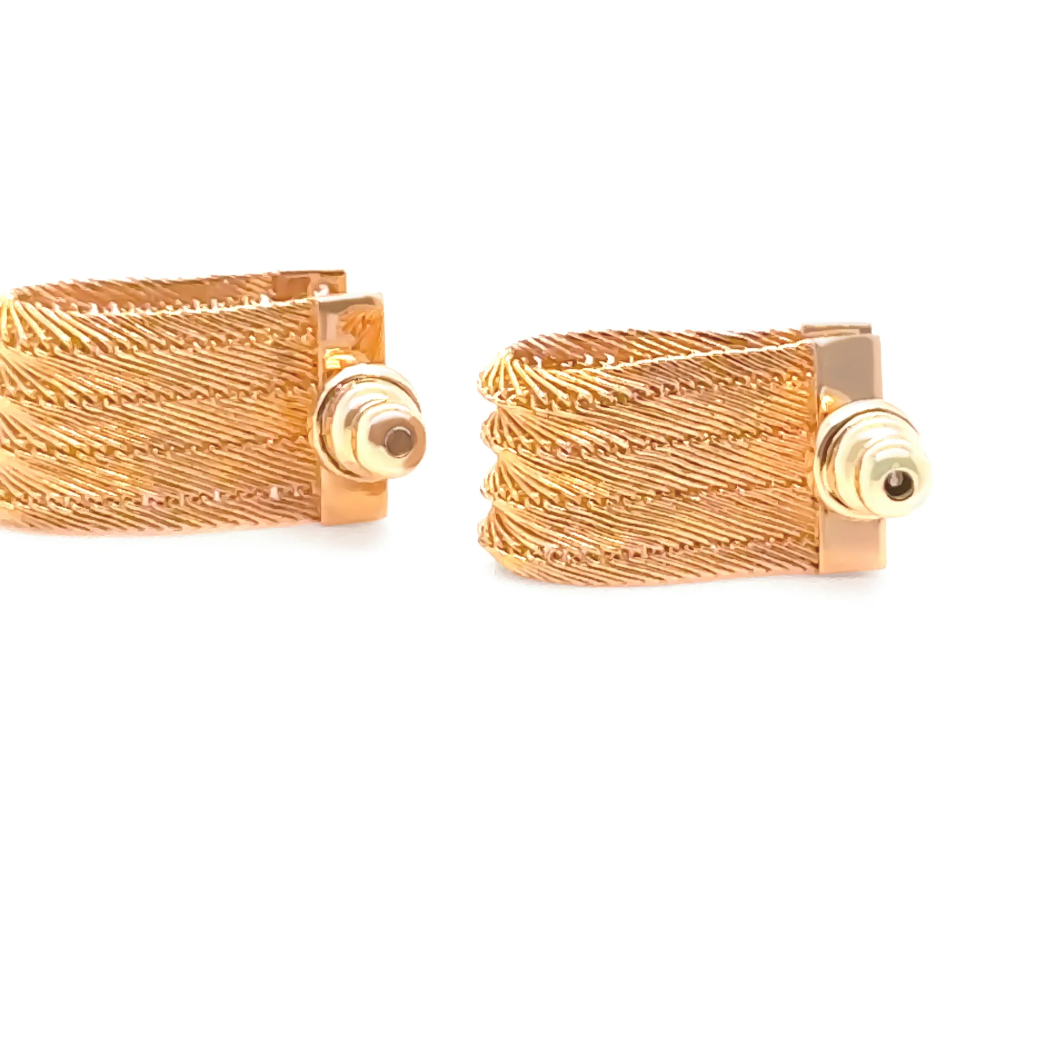 22ct Yellow Gold Turkish Diamond Earrings - Image 2