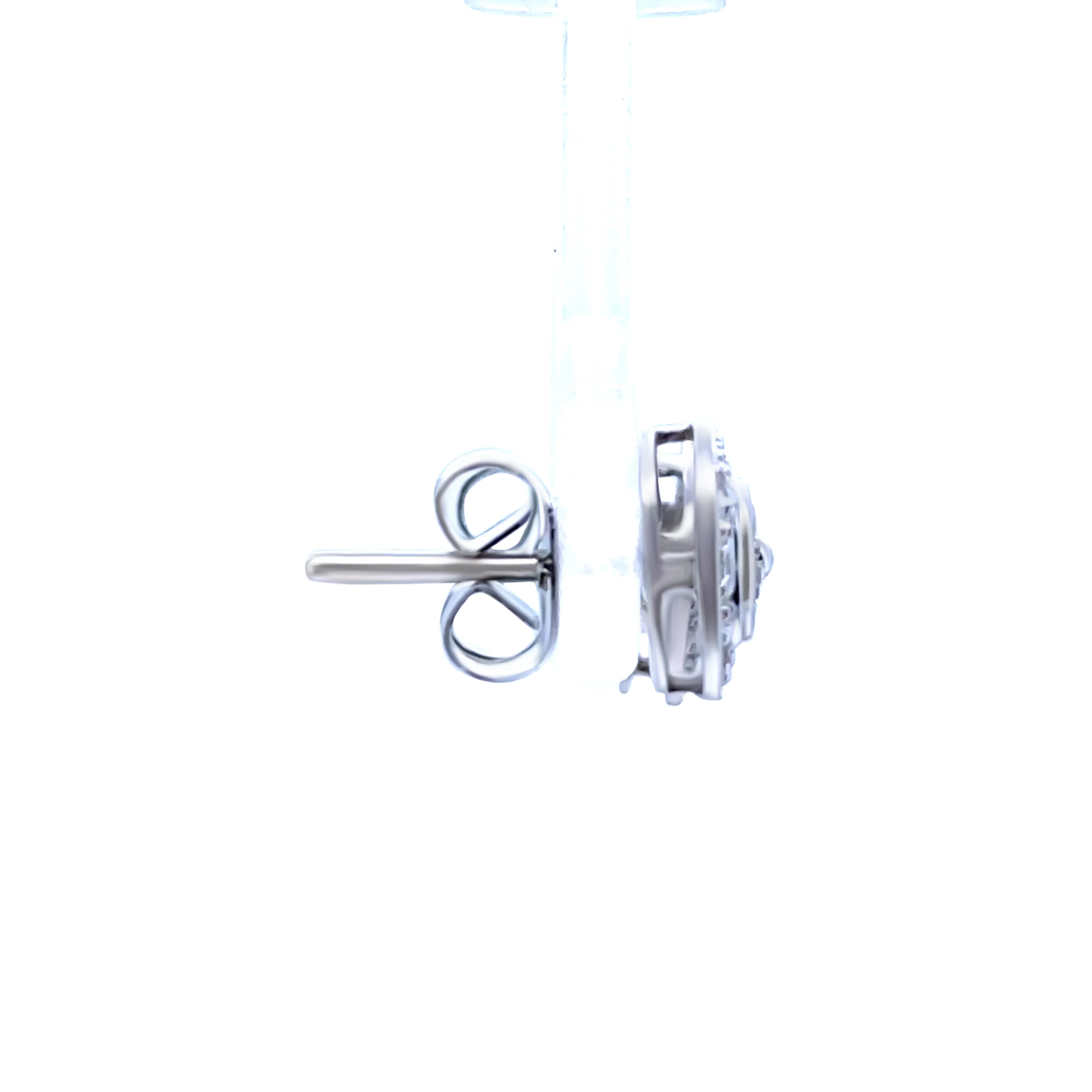 9ct White Gold Diamond Earrings 0.26ct 1.3g - Image 4