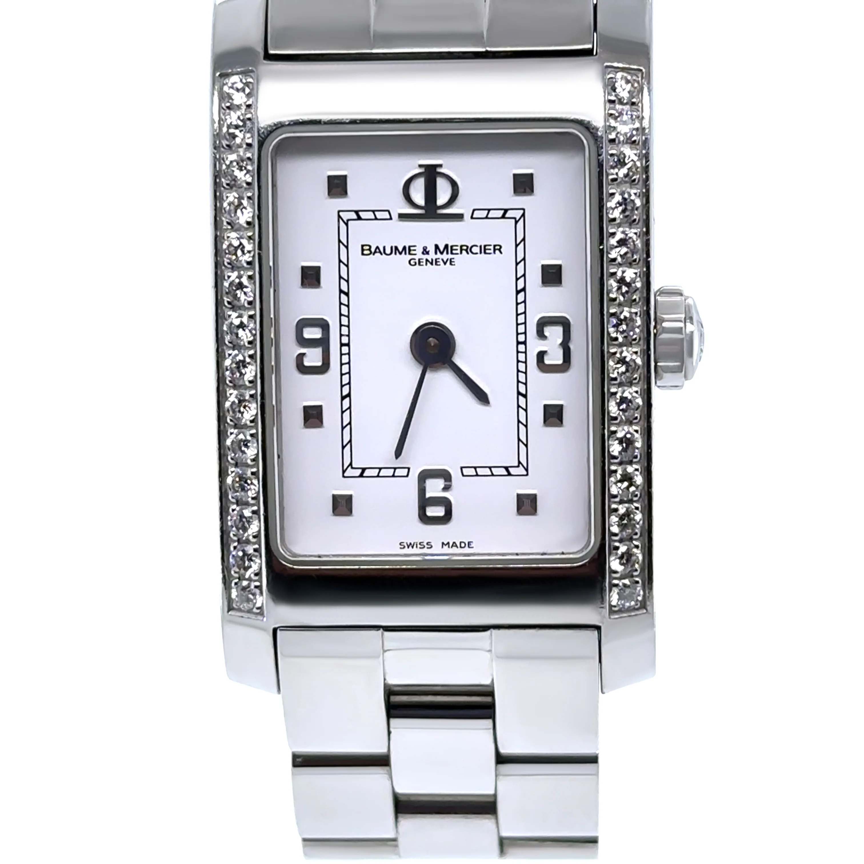 Baume & Mercier Stainless Steel Hampton Diamond Watch 22mm - Image 3