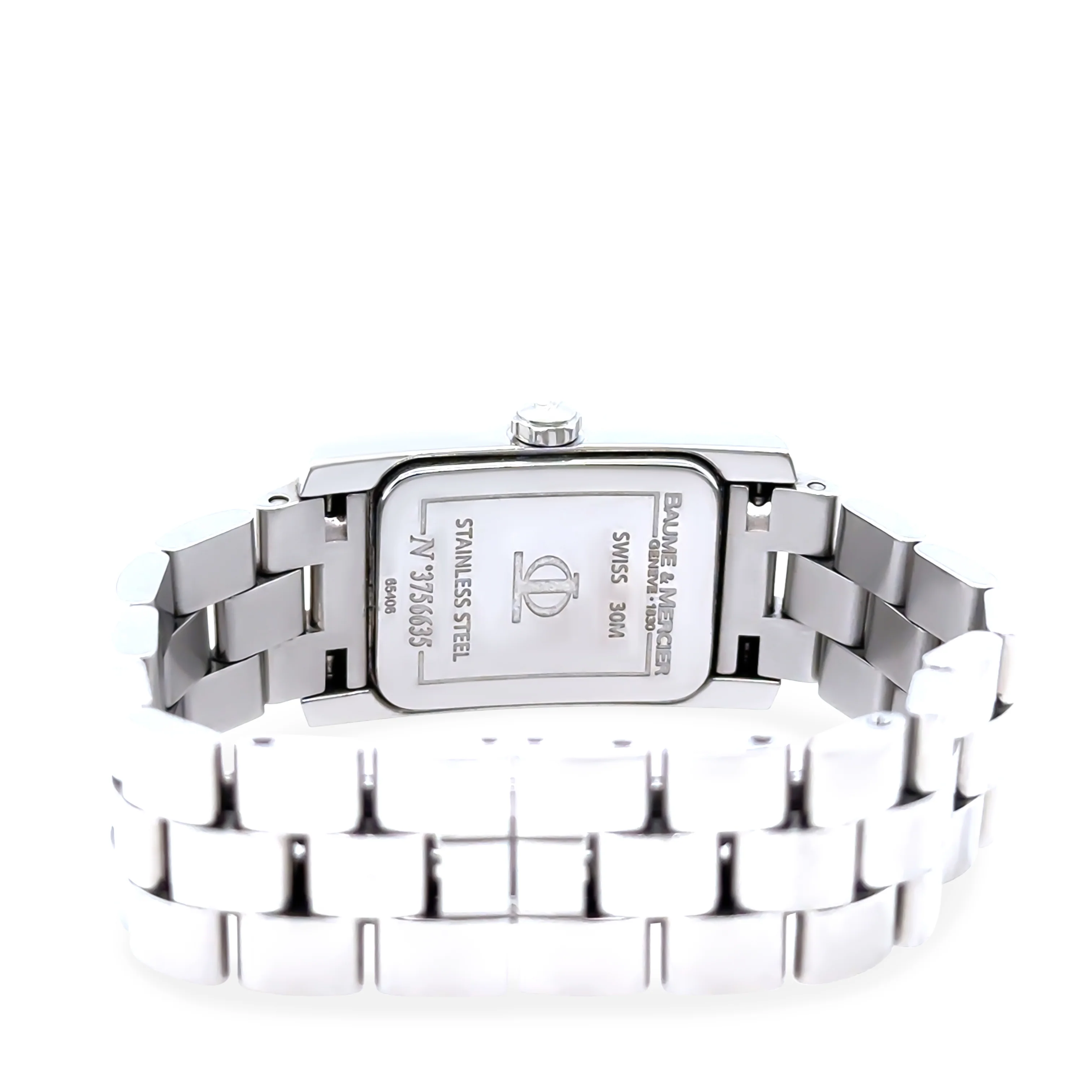 Baume & Mercier Stainless Steel Hampton Diamond Watch 22mm - Image 6