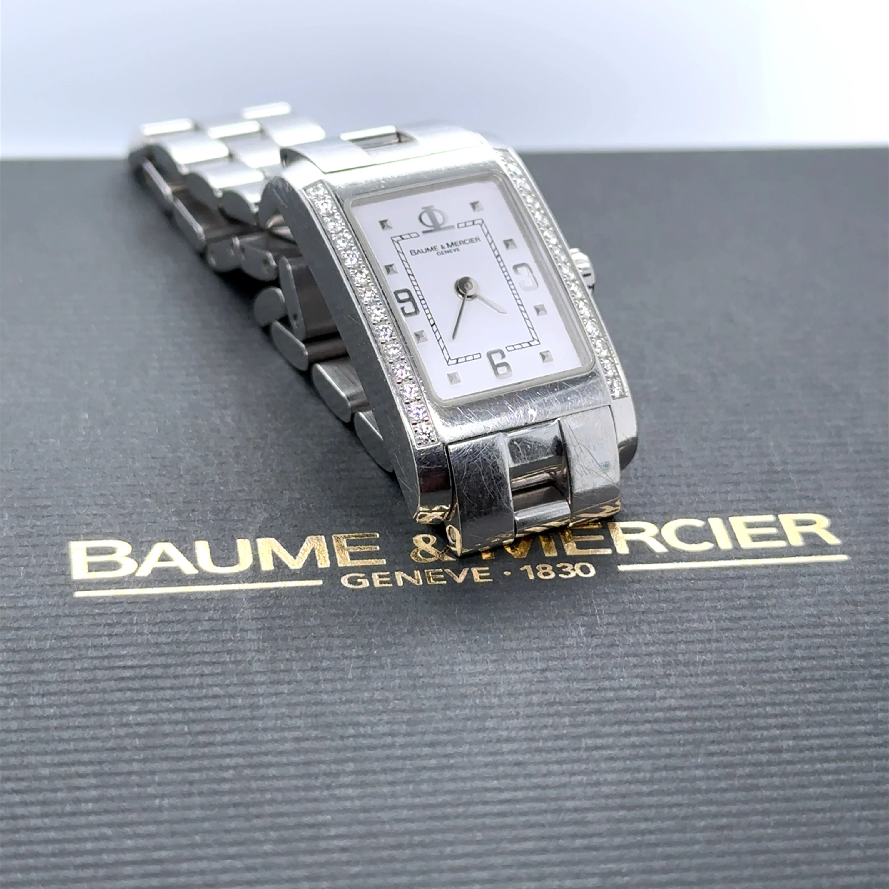 Baume & Mercier Stainless Steel Hampton Diamond Watch 22mm - Image 7
