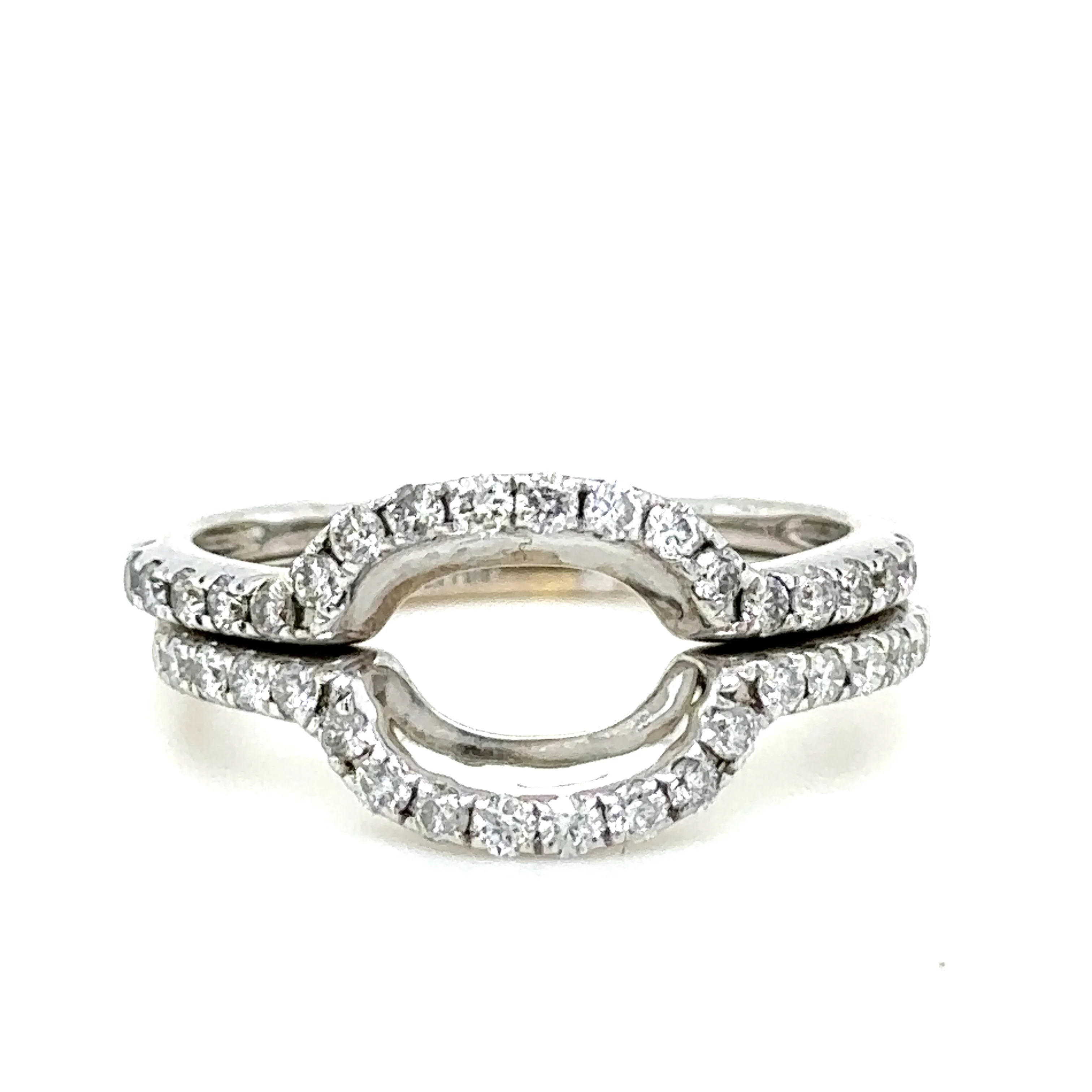 Bespoke 14ct White Gold Three Piece Diamond Bridal Ring Set 1.10ct - Image 6