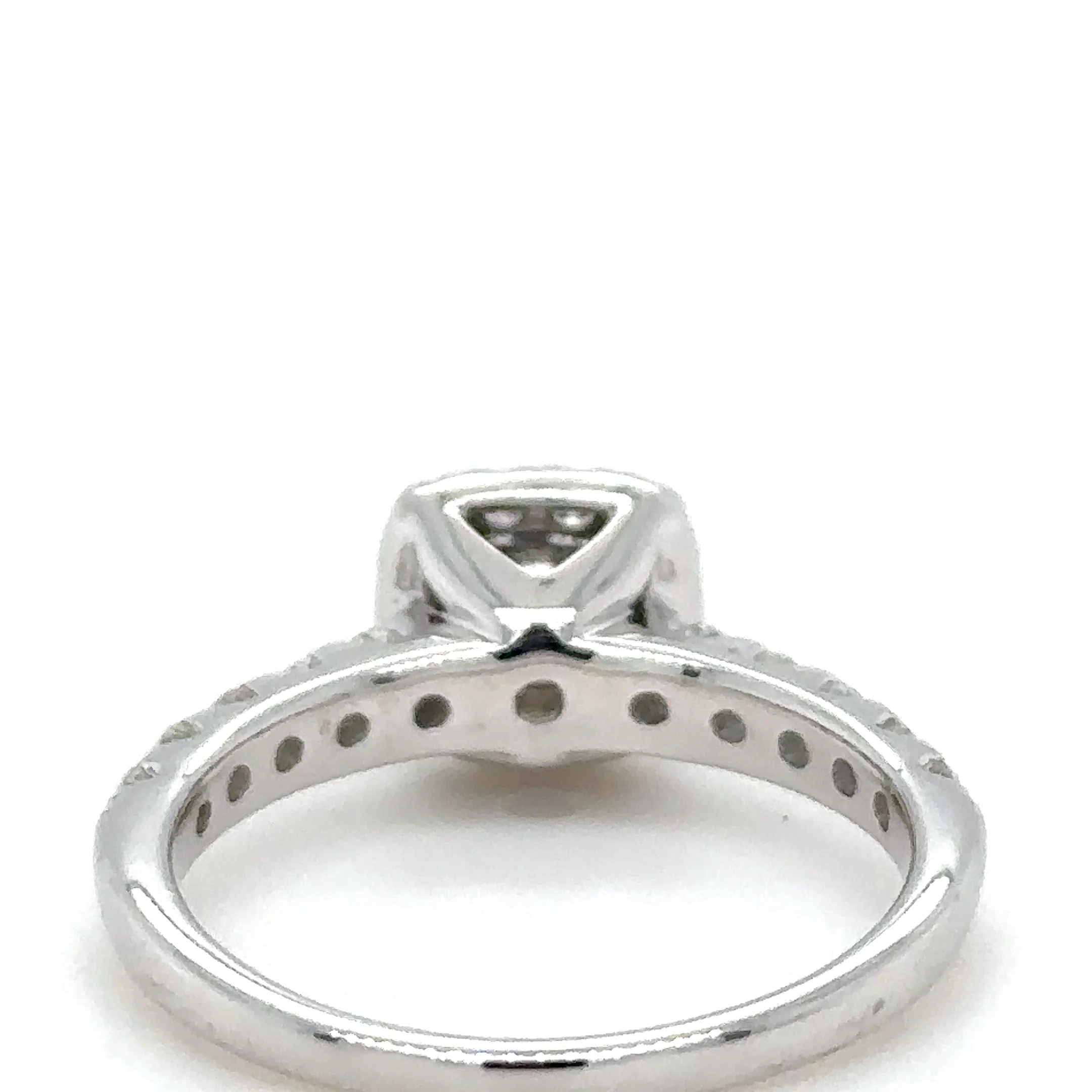 Bespoke 18ct White Gold Diamond Engagement Ring 1.19ct - Image 4