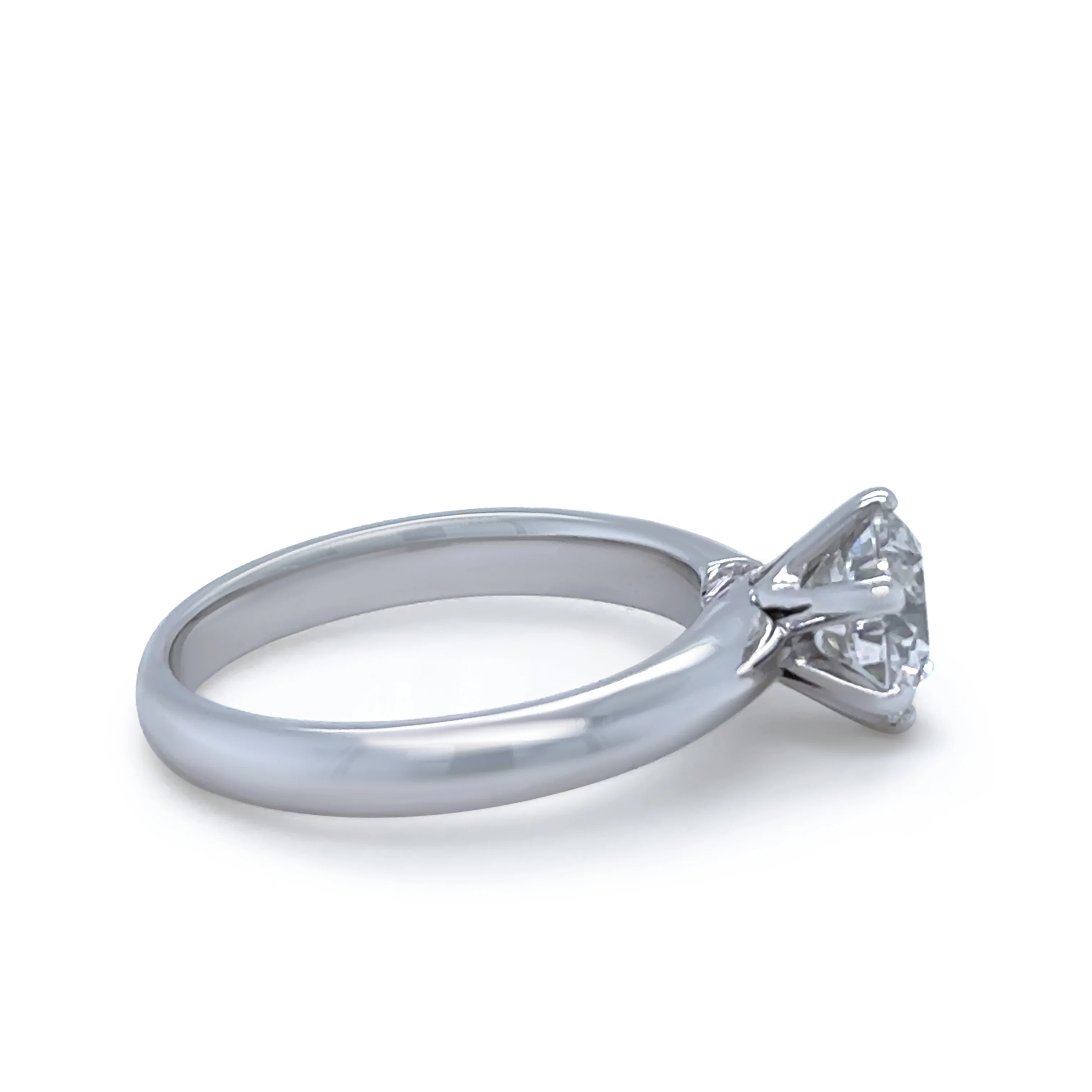 Bespoke 18ct White Gold Diamond Engagement Ring 1.26ct - Image 3