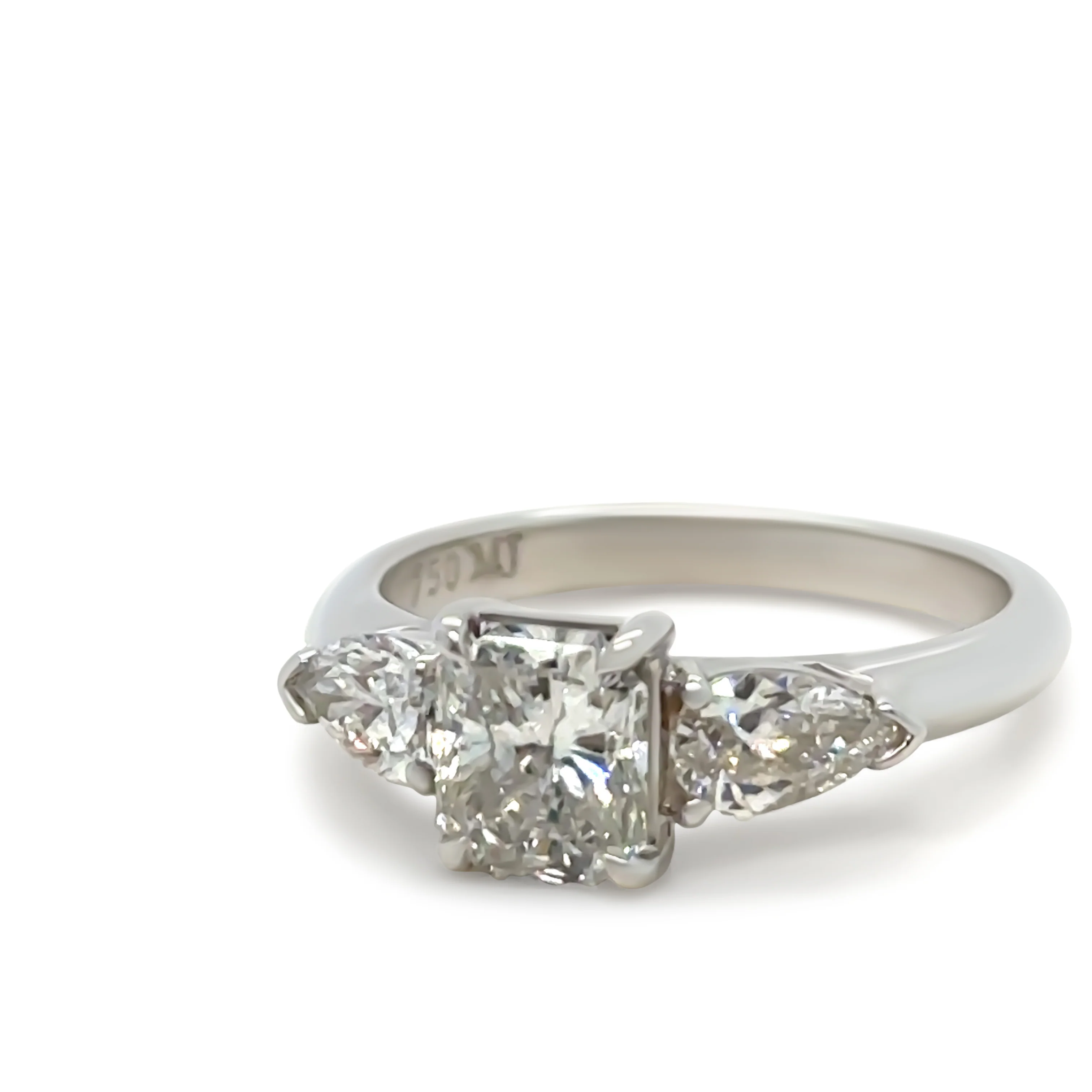 Bespoke 18ct White Gold Diamond Engagement Ring 1.64ct - Image 2