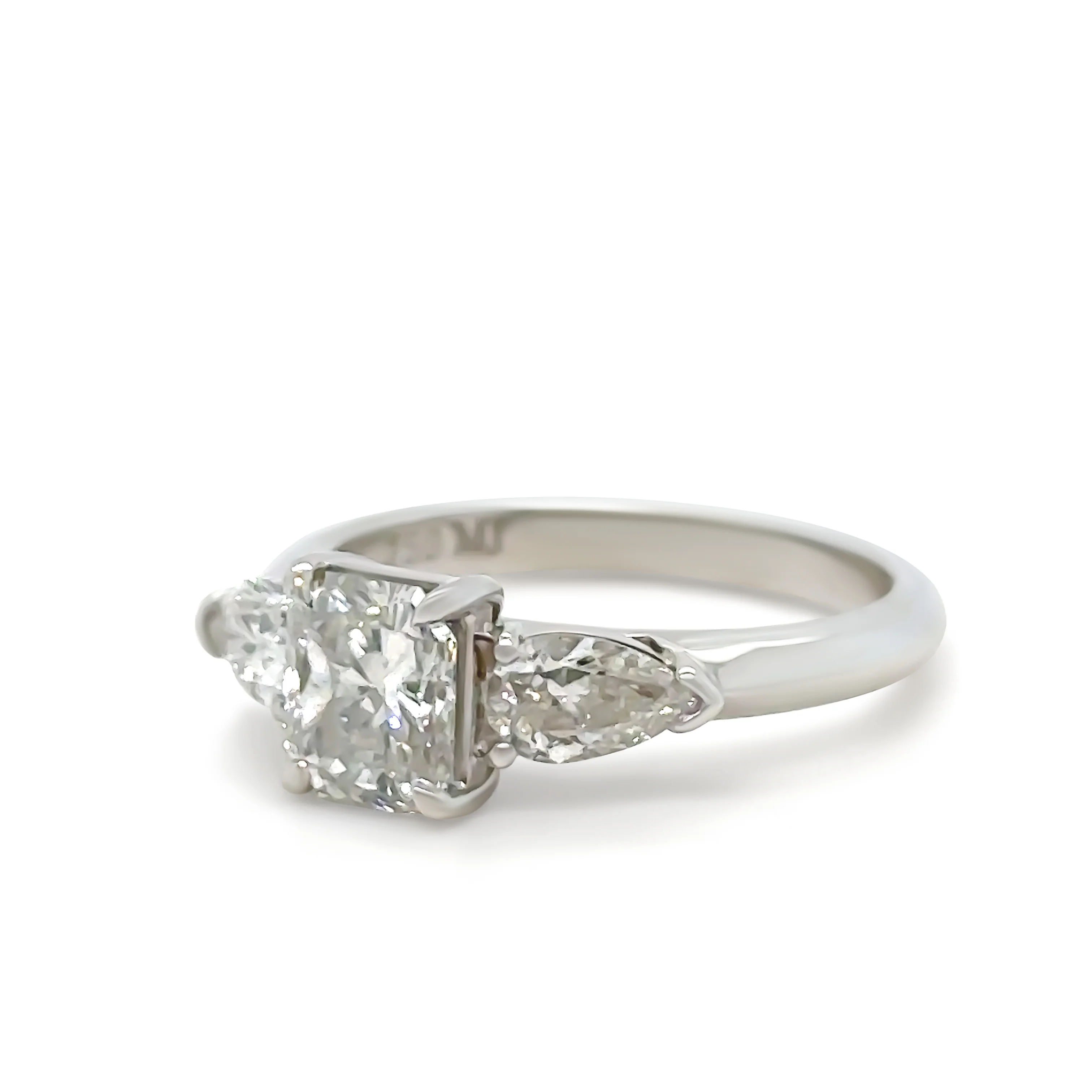 Bespoke 18ct White Gold Diamond Engagement Ring 1.64ct - Image 3