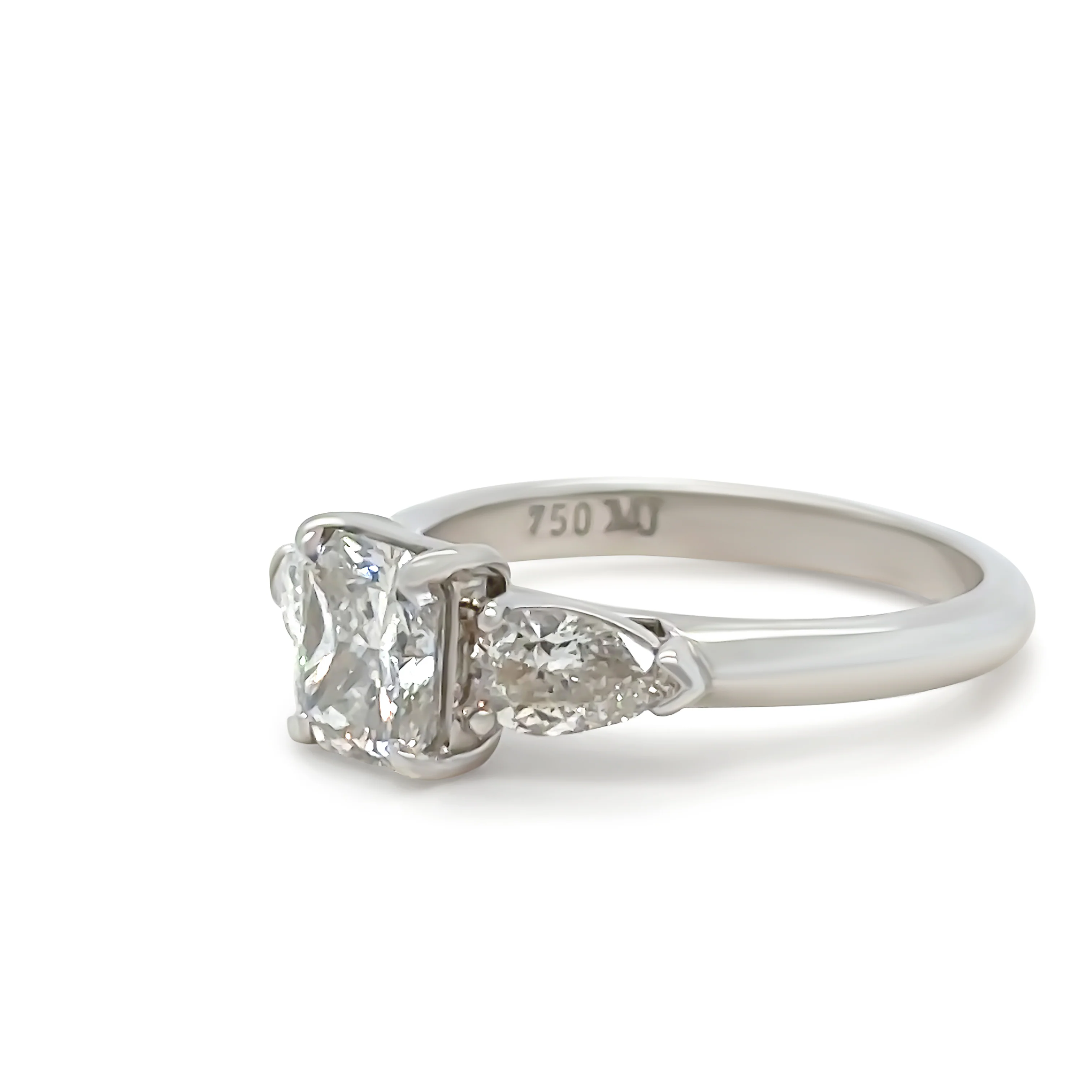 Bespoke 18ct White Gold Diamond Engagement Ring 1.64ct - Image 4