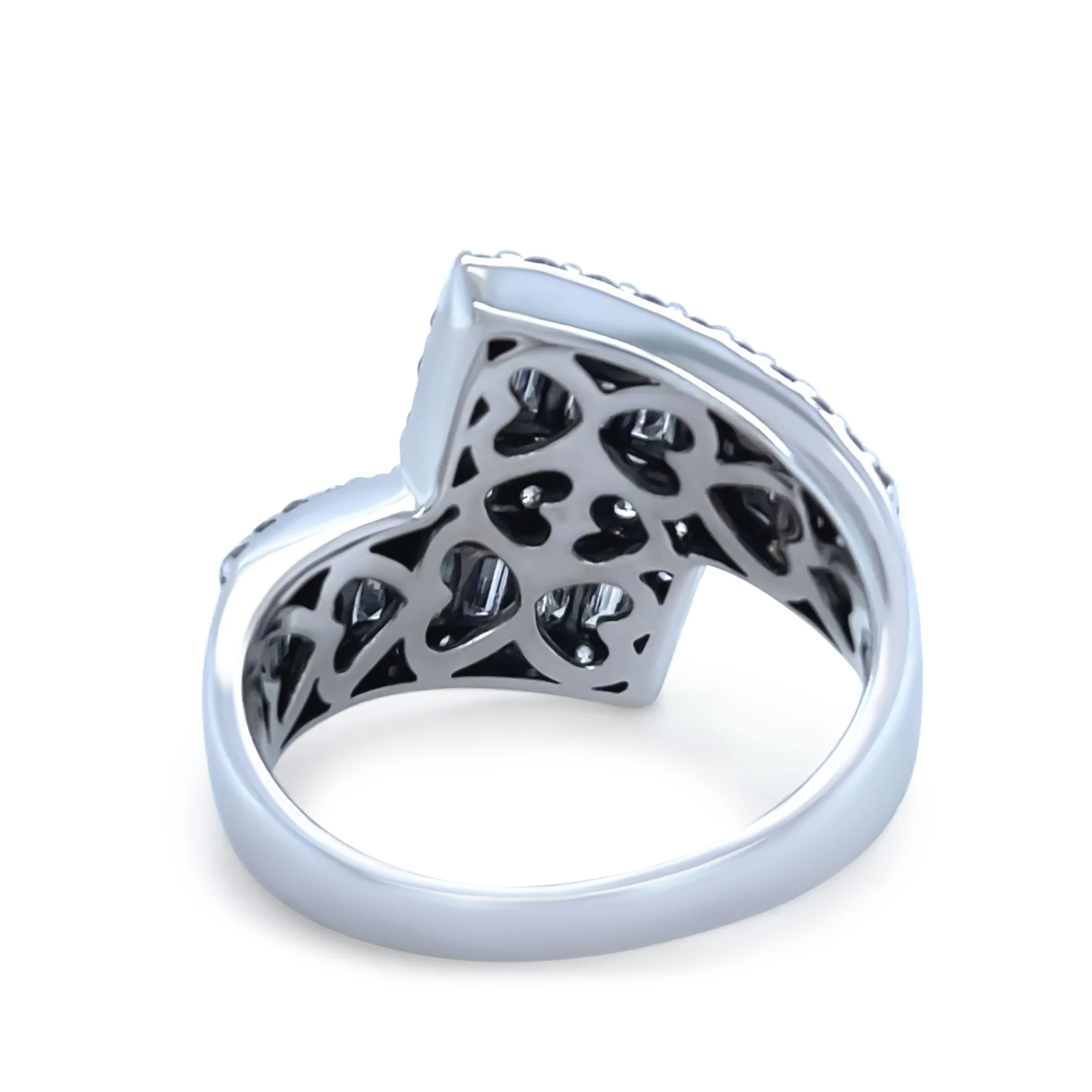Bespoke 18ct White Gold Diamond Ring 1.39ct - Image 4