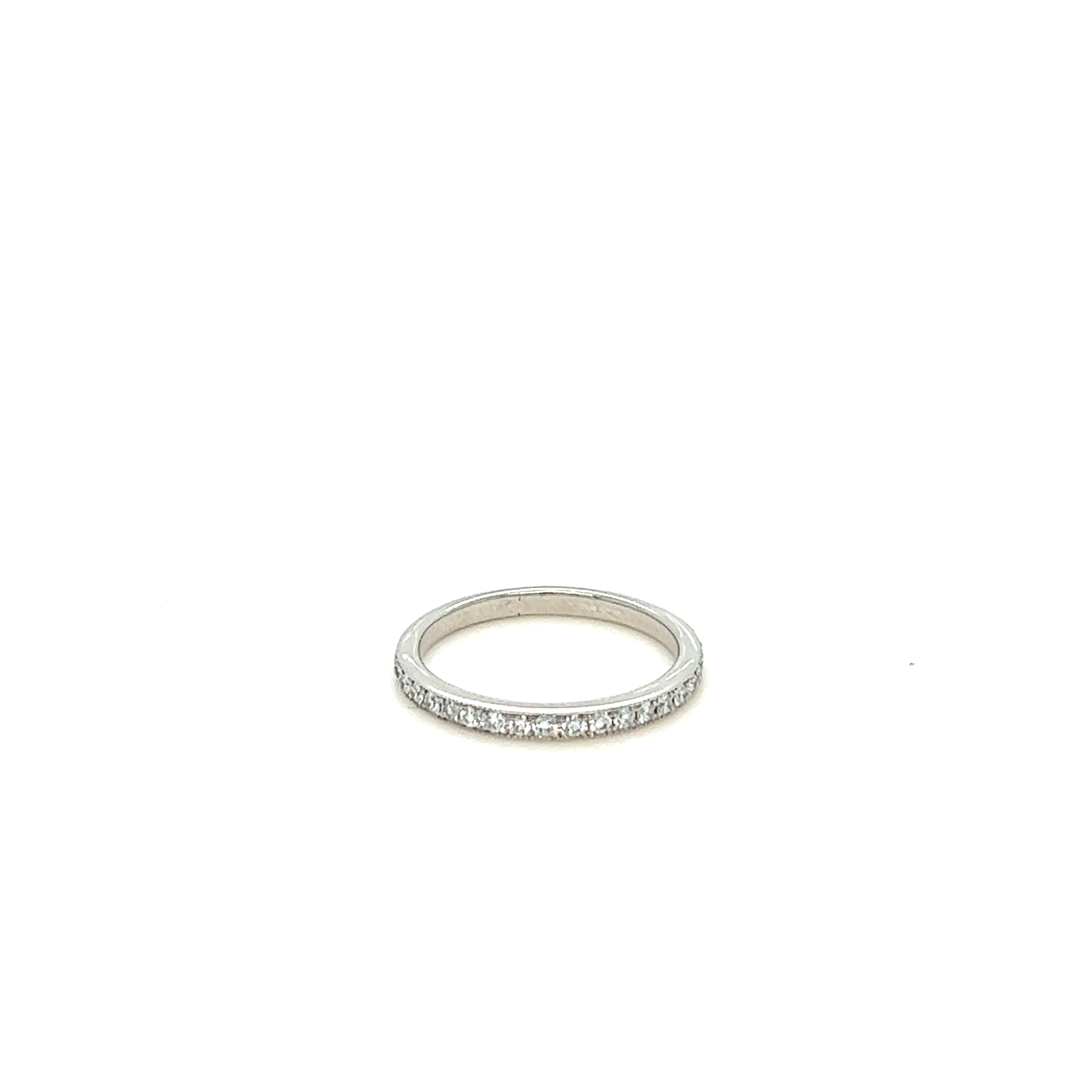 Bespoke 18ct White Gold Diamond Wedding Band 0.29ct - Image 2