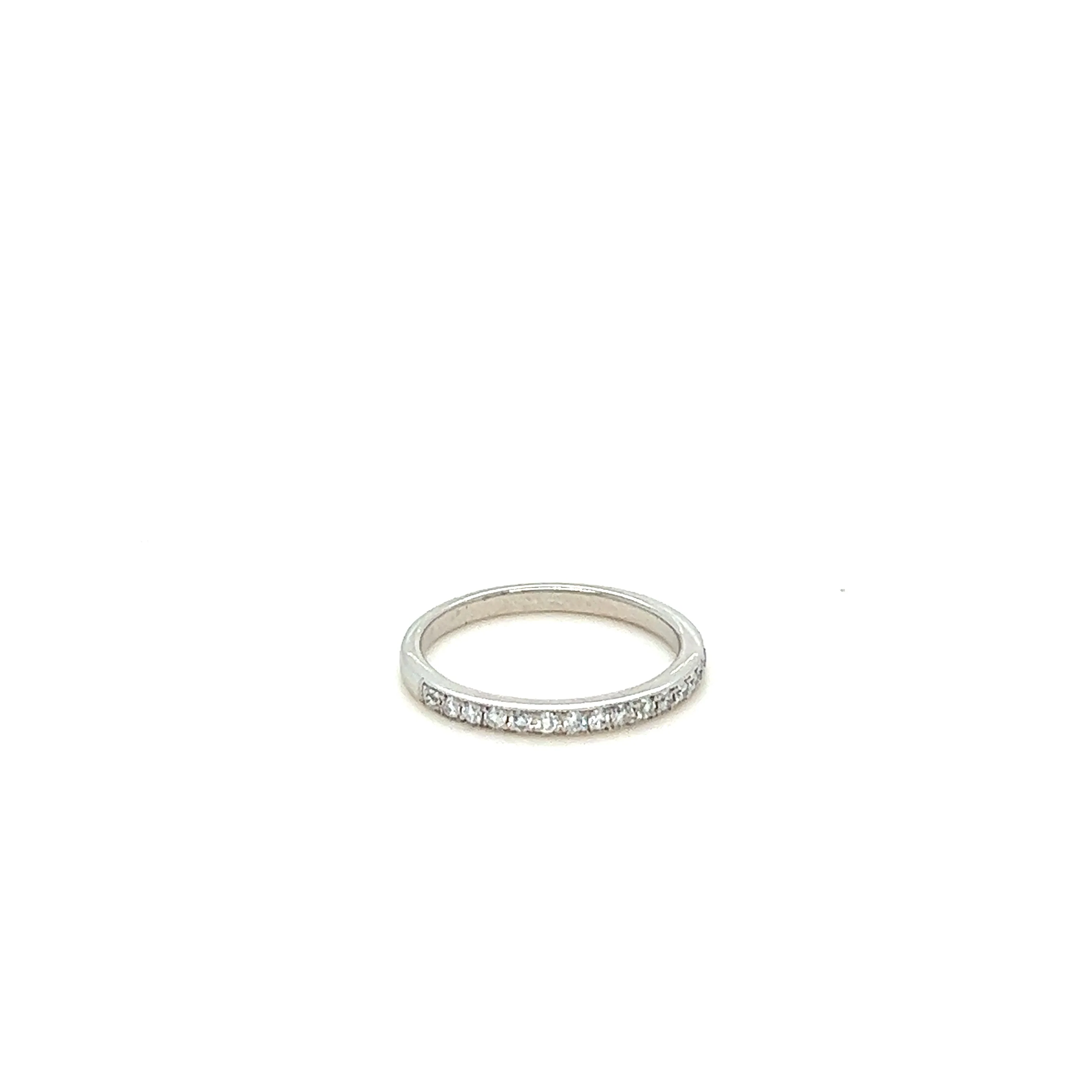 Bespoke 18ct White Gold Diamond Wedding Band 0.29ct - Image 3