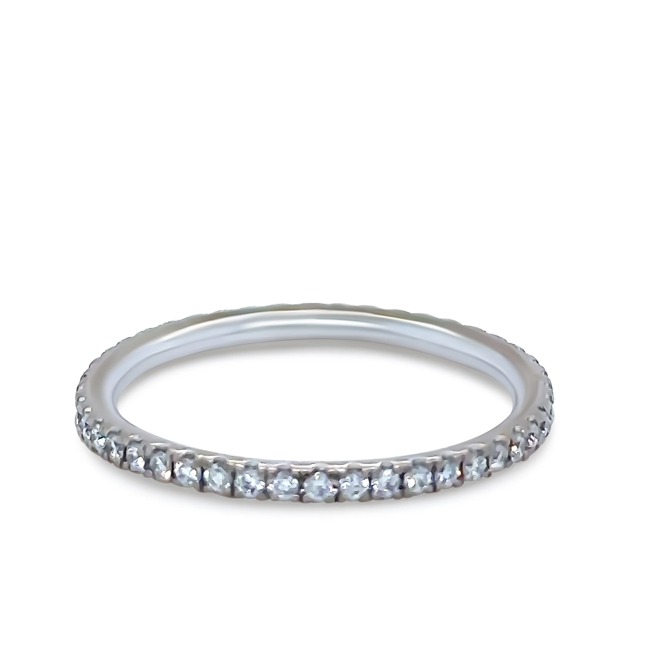 Bespoke 18ct White Gold Diamond Wedding Band 0.34ct - Image 2