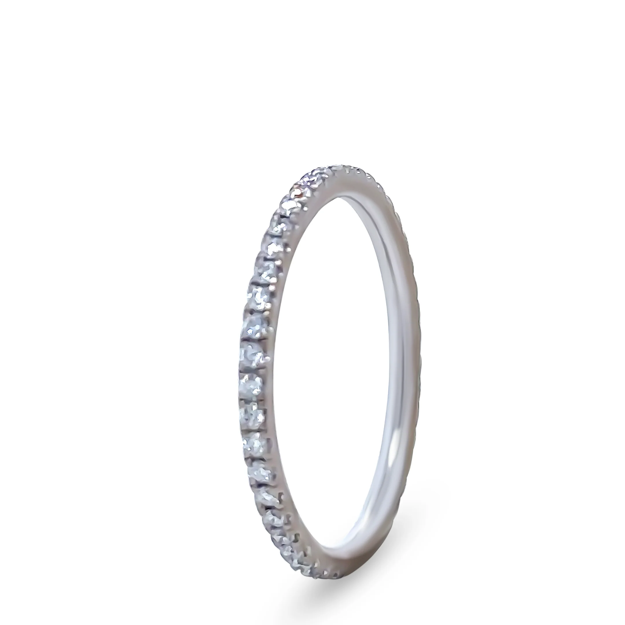 Bespoke 18ct White Gold Diamond Wedding Band 0.34ct - Image 3