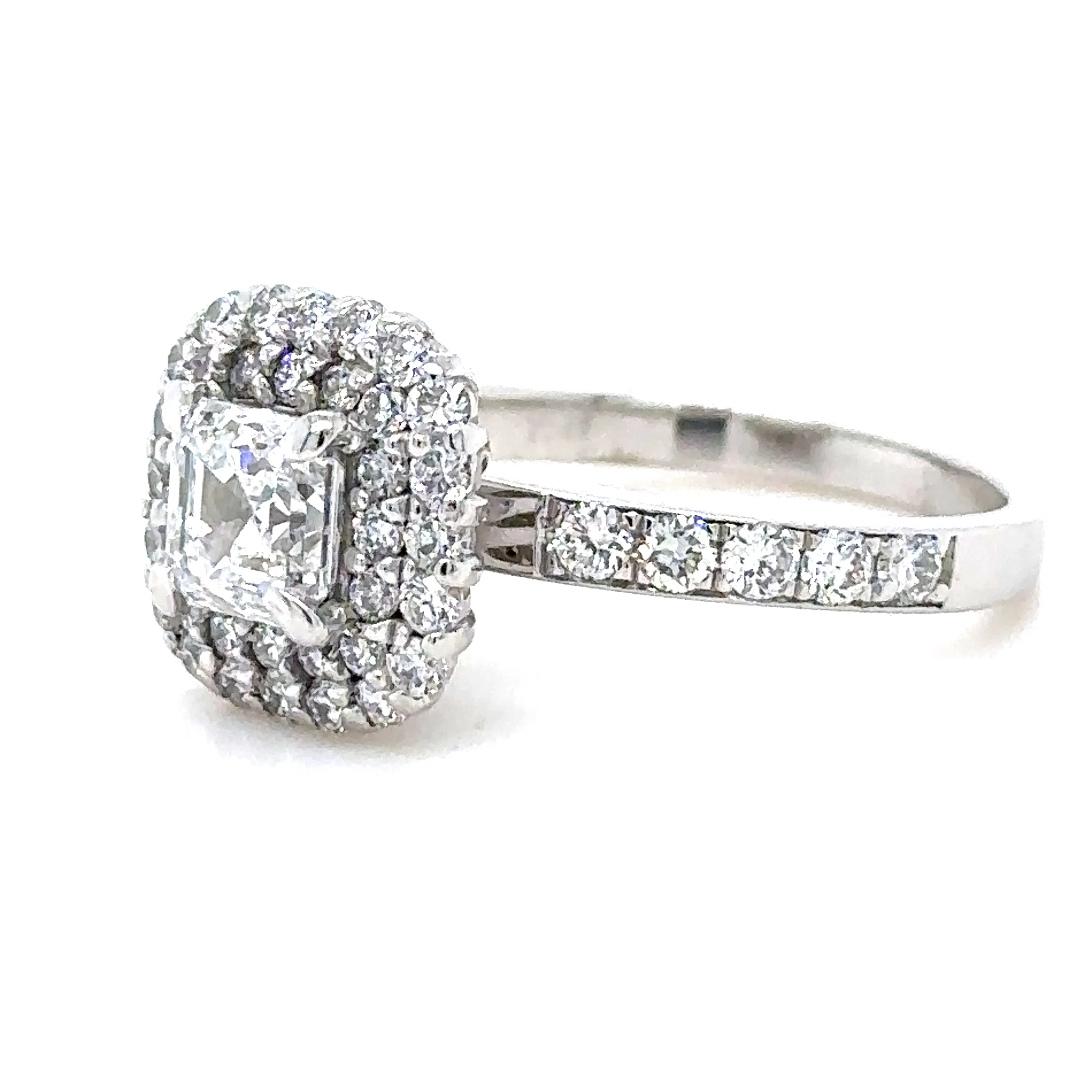 Bespoke 18ct White Gold Diamond Engagement Ring 1.61ct - Image 2
